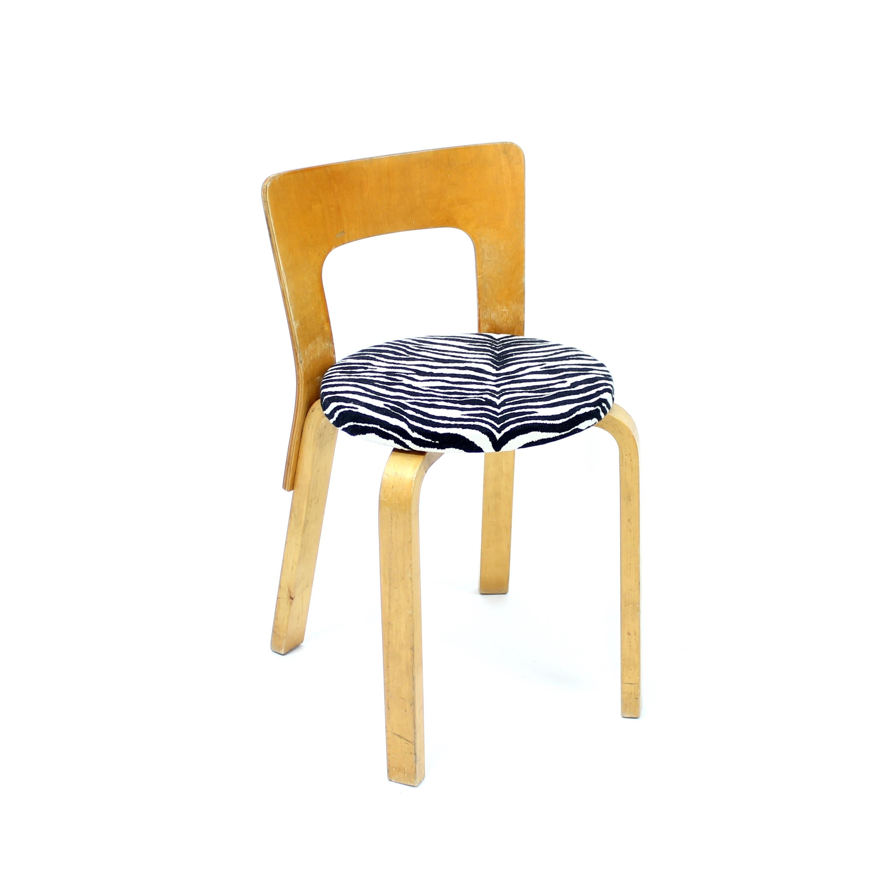 Scandinave moderne Alvar Aalto, chaise modèle 65 pour Artek, production suédoise rare, Hedemora, vers 1950 en vente