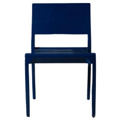 alvar aalto chair611 40's painted blue