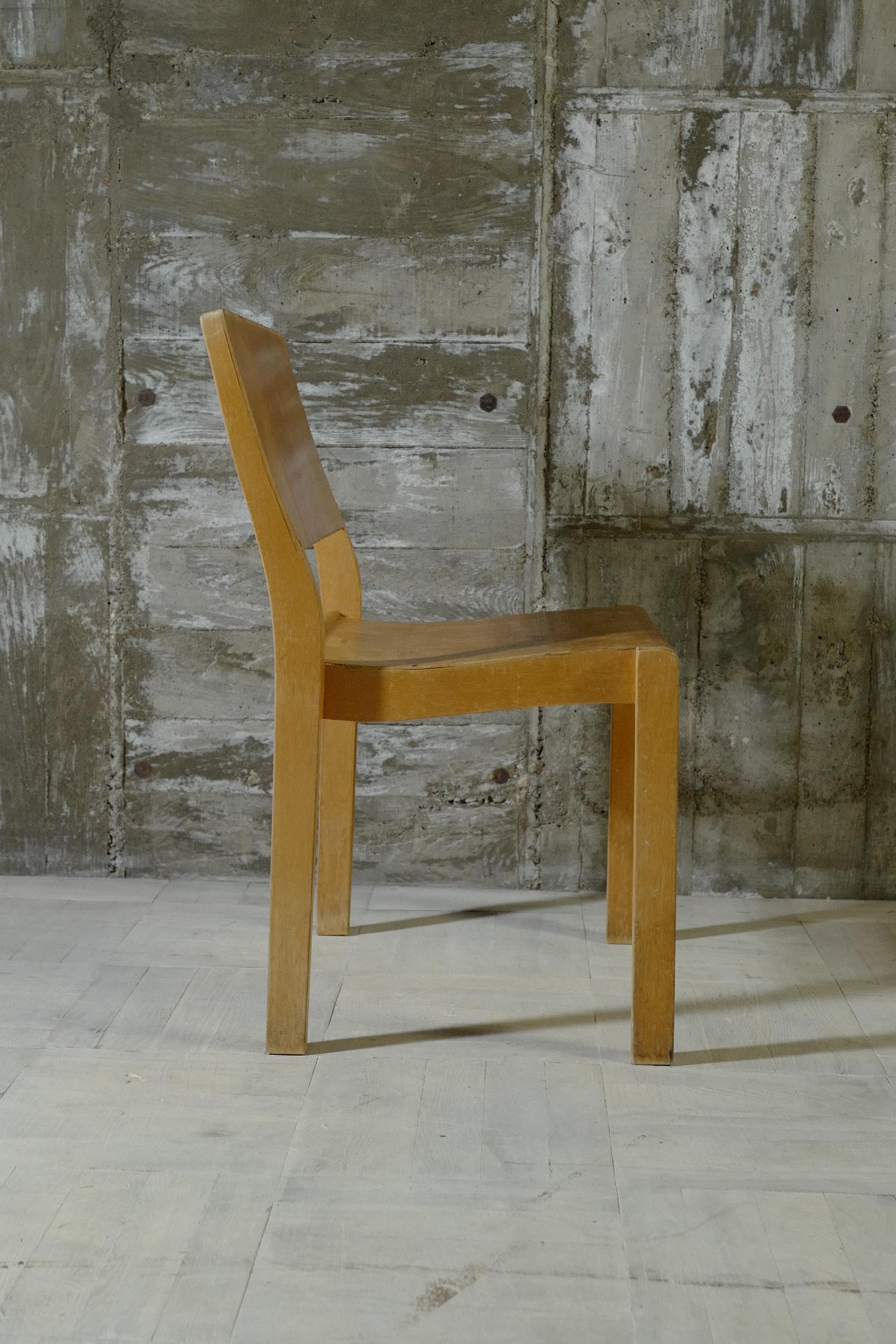 alvar aalto Stuhl611 50er Jahre natürlich im Zustand „Relativ gut“ im Angebot in Tomi, Nagano