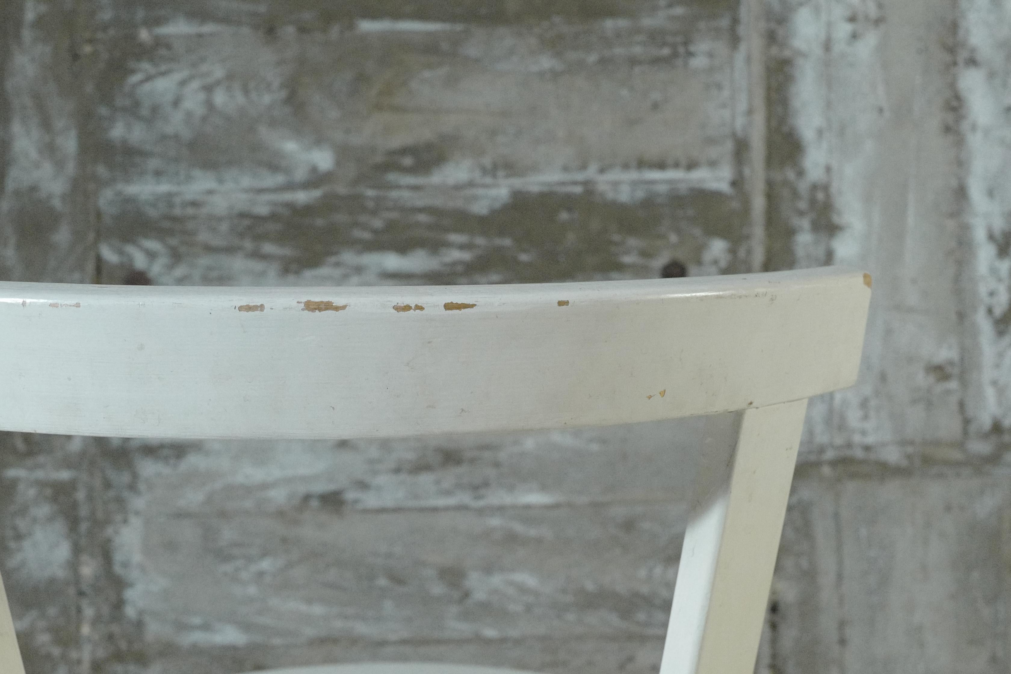 Mid-20th Century alvar aalto chair68 Painted White  1950's For Sale