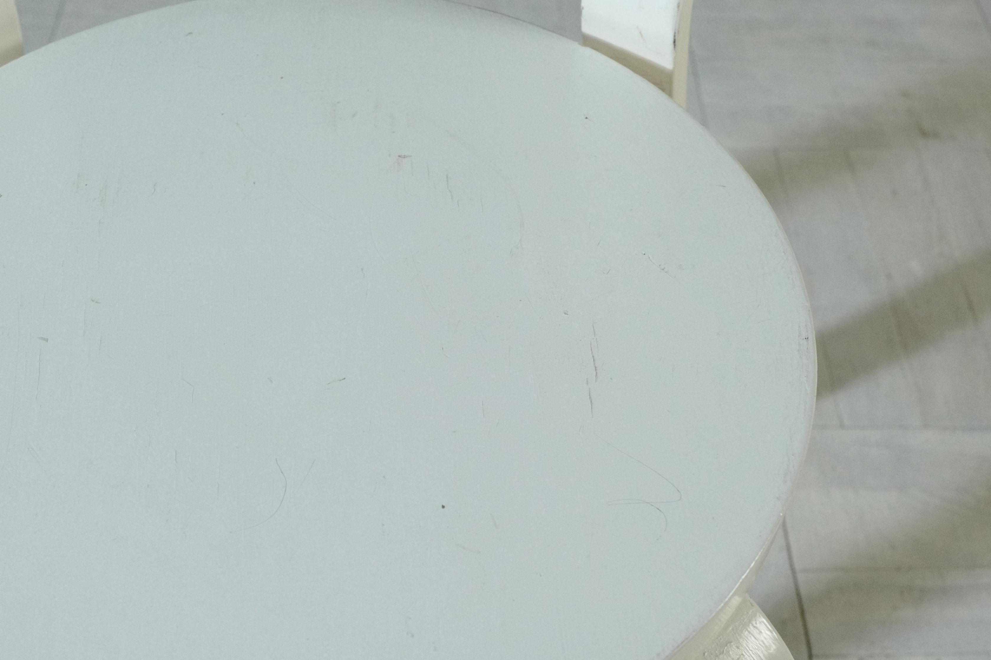 alvar aalto chair68 Painted White  1950's For Sale 1