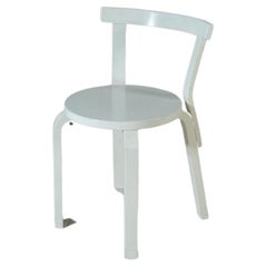 alvar aalto chair68 Painted White  1950's