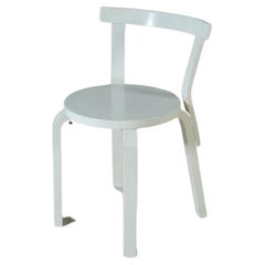 silla alvar aalto68 pintada de blanco  1950's