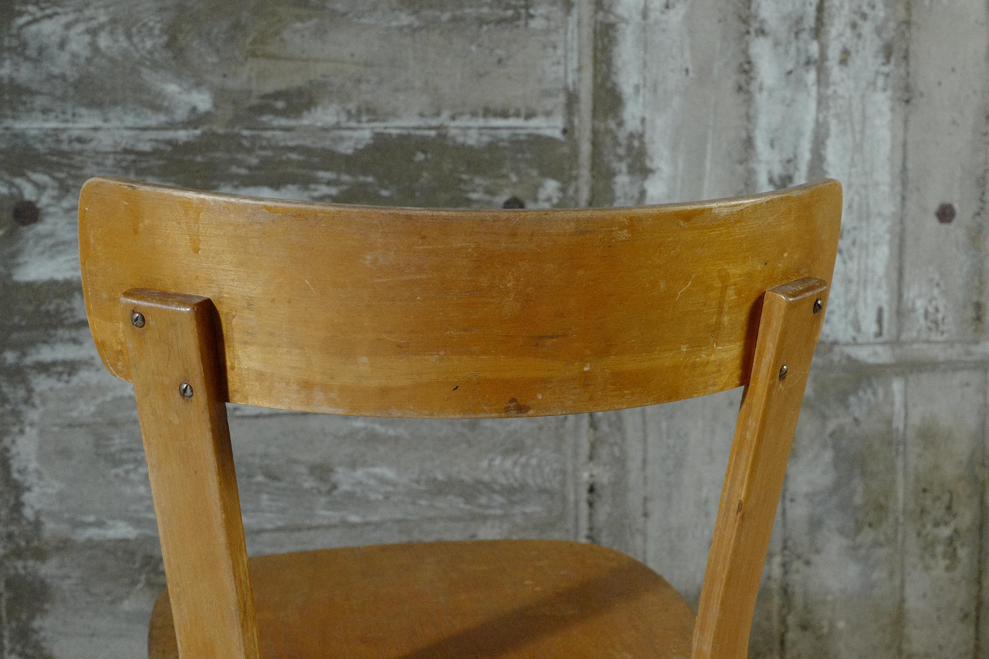 Mid-20th Century alvar aalto chair69 natural 1930's For Sale
