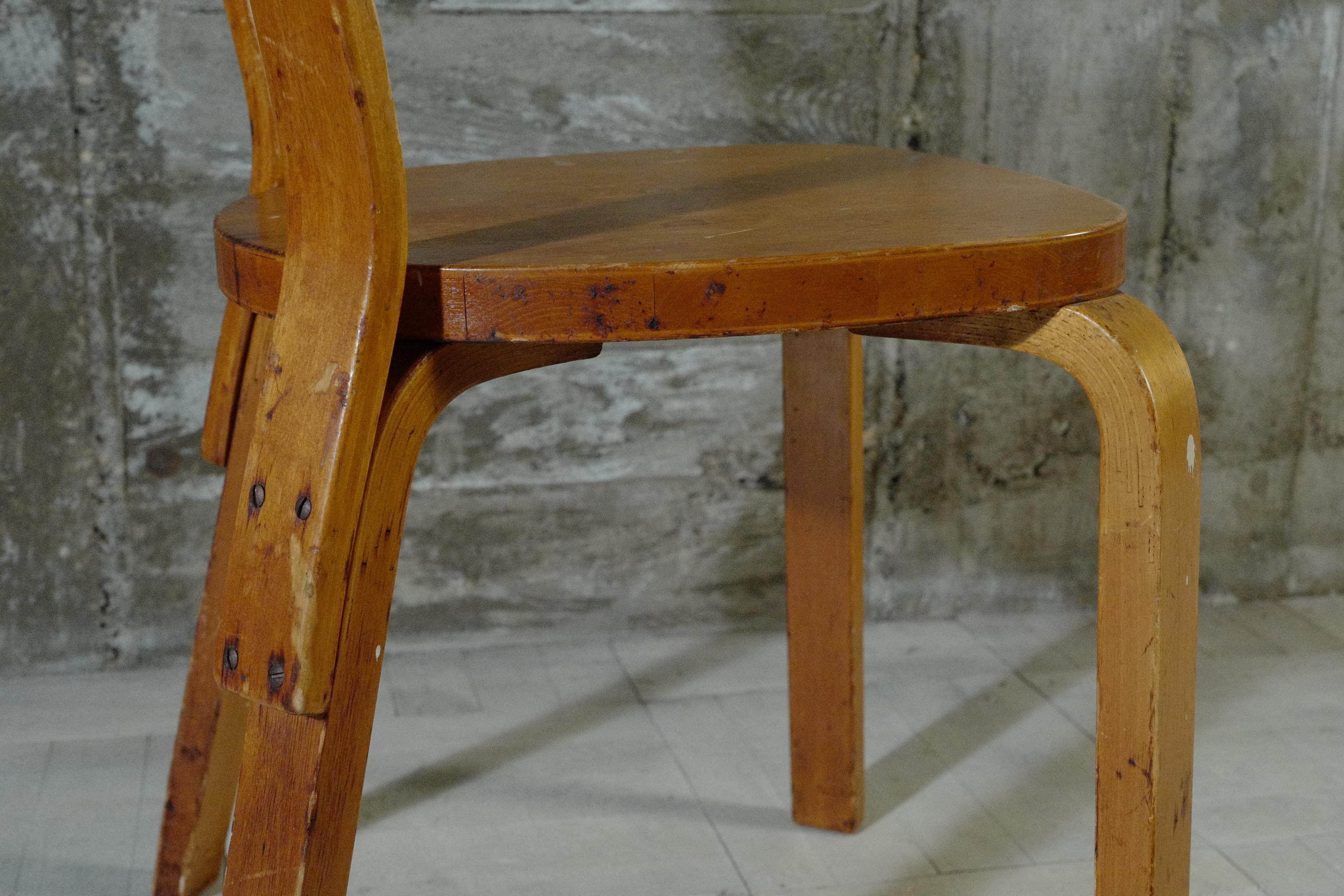 Alvar Aalto+Aalto chaise69 naturelle hedemora 1940's en vente 3