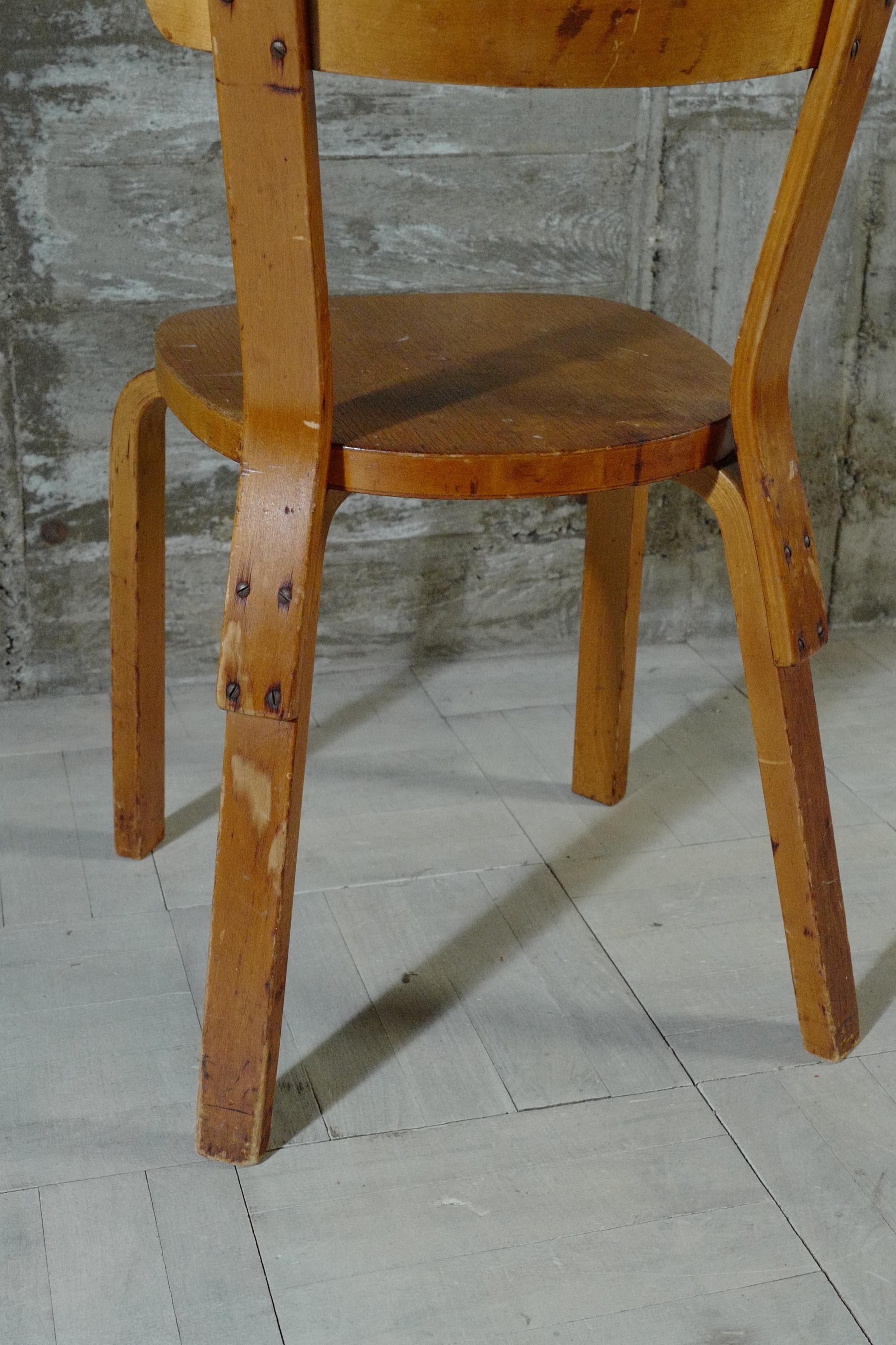 alvar aalto chair69 natural hedemora 1940's For Sale 6