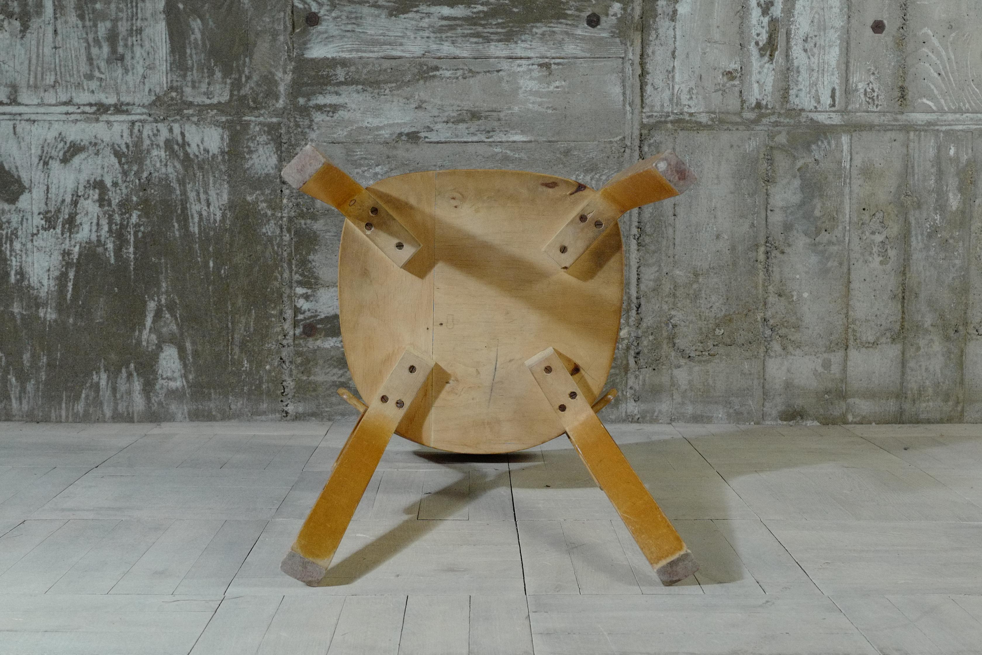 alvar aalto chair69 natural hedemora 1940's For Sale 6