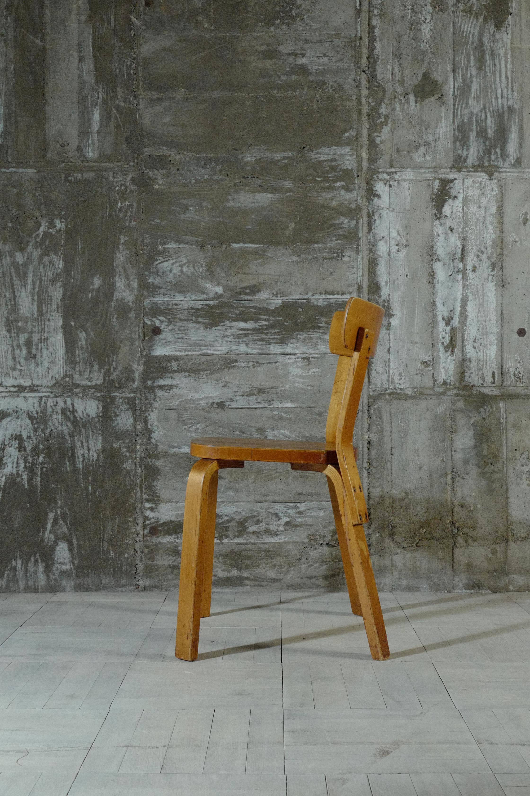Moderne Alvar Aalto+Aalto chaise69 naturelle hedemora 1940's en vente