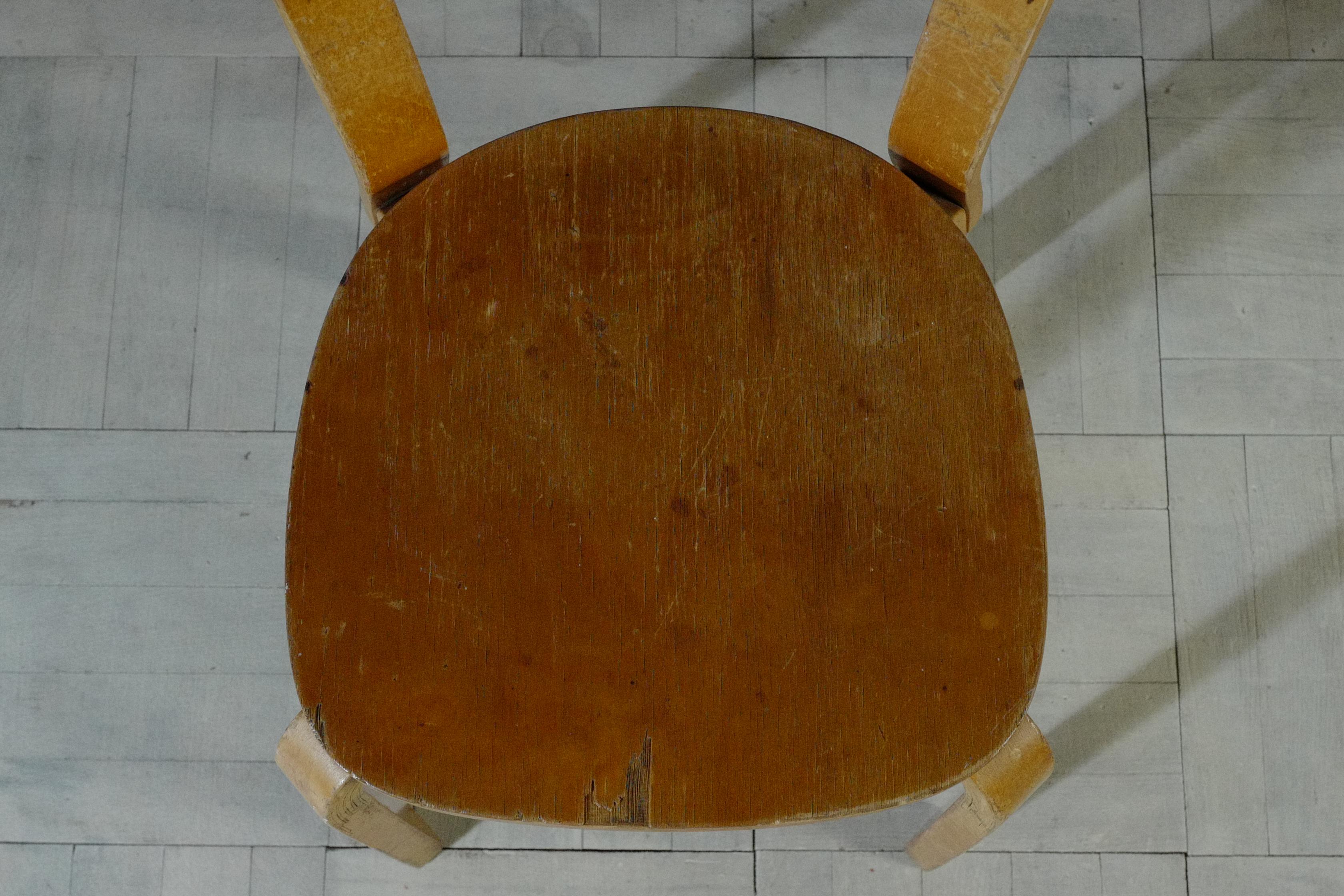 Alvar Aalto+Aalto chaise69 naturelle hedemora 1940's État moyen - En vente à 東御市, JP