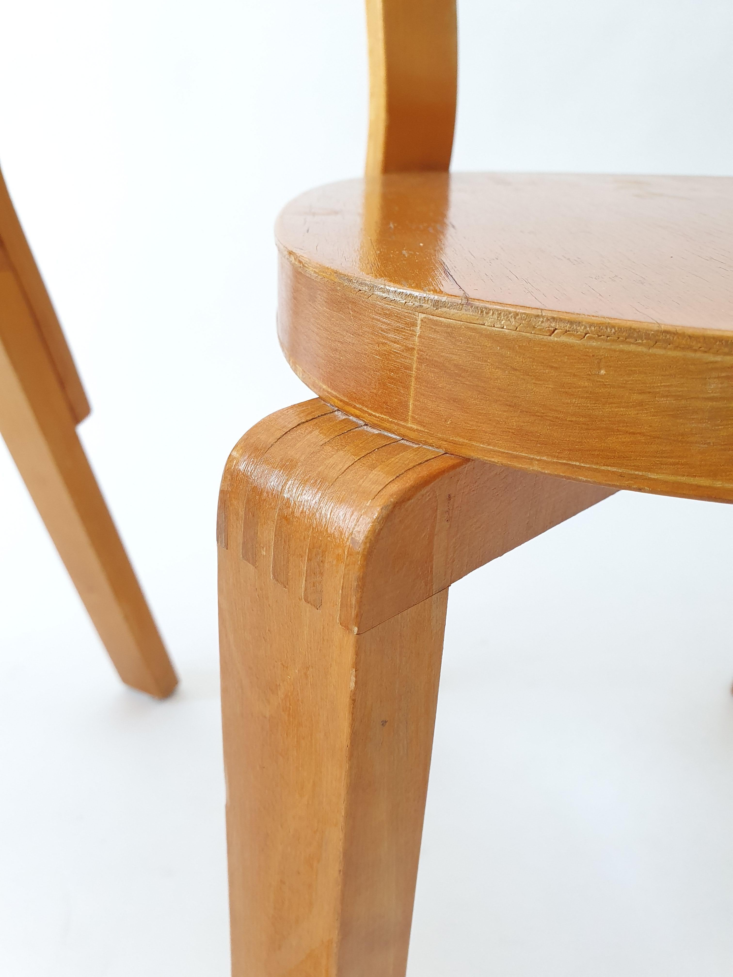 Alvar Aalto chairs 1940s by Artek model 69 9