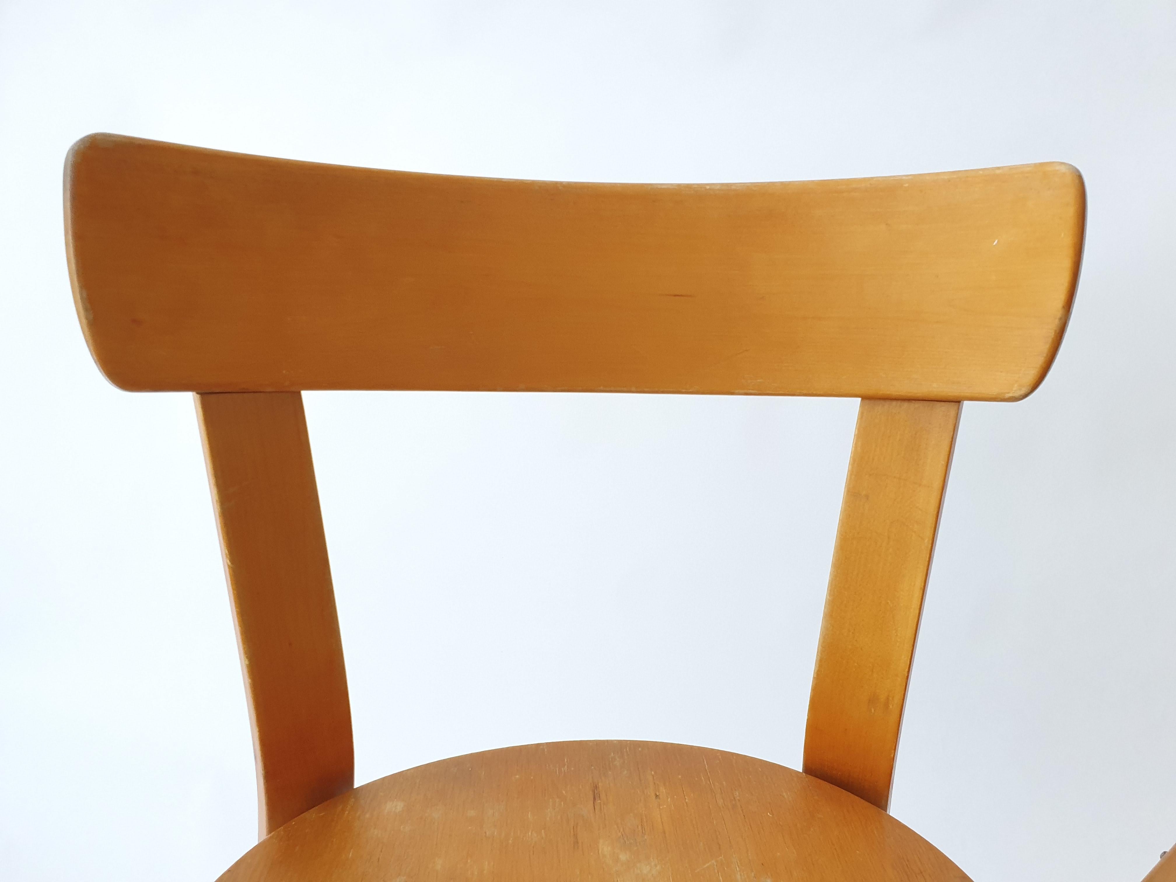 Alvar Aalto chairs 1940s by Artek model 69 In Good Condition In Espoo, FI