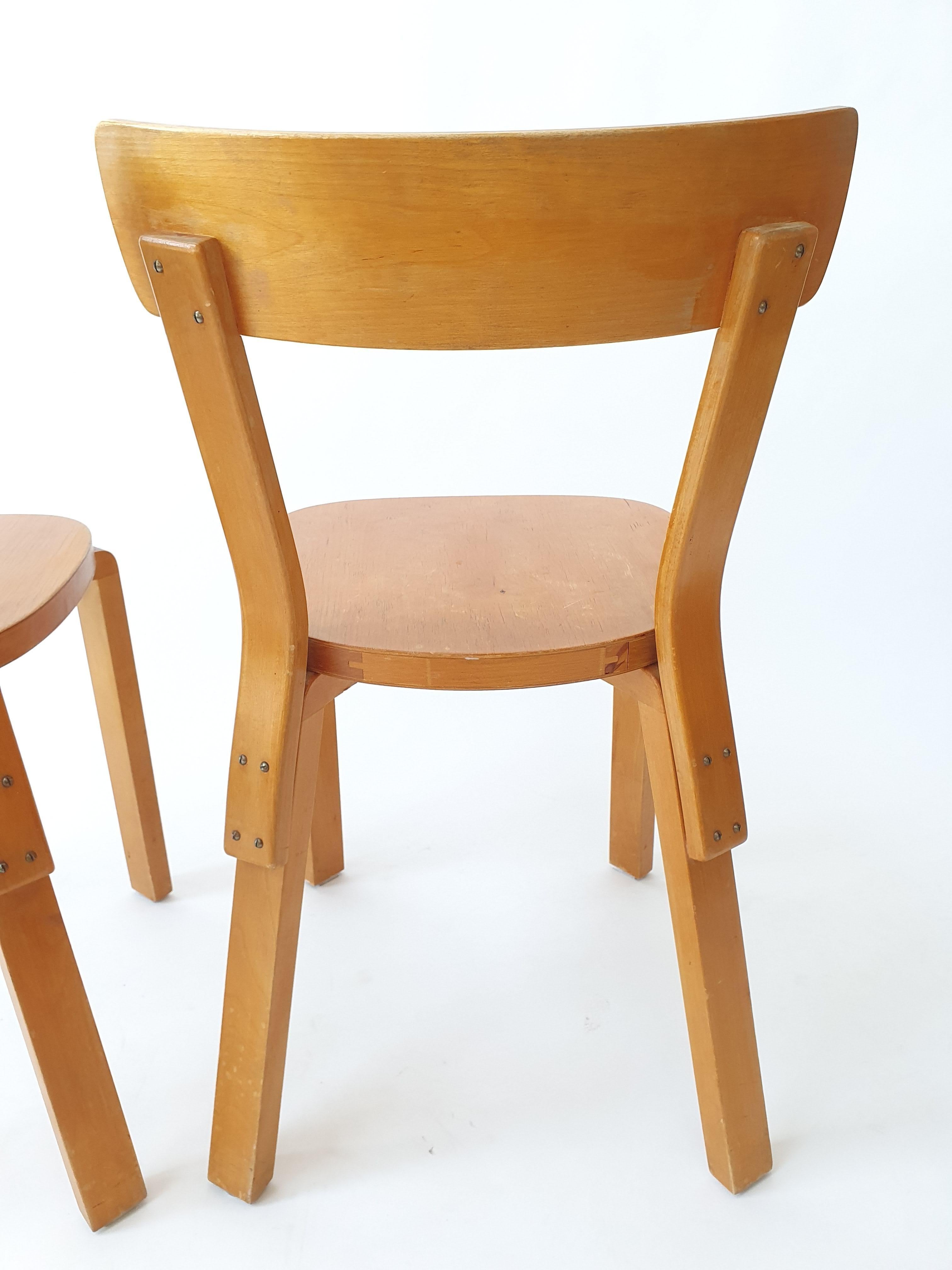 Alvar Aalto chairs 1940s by Artek model 69 1
