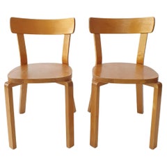 Alvar Aalto chairs 1940s by Artek model 69