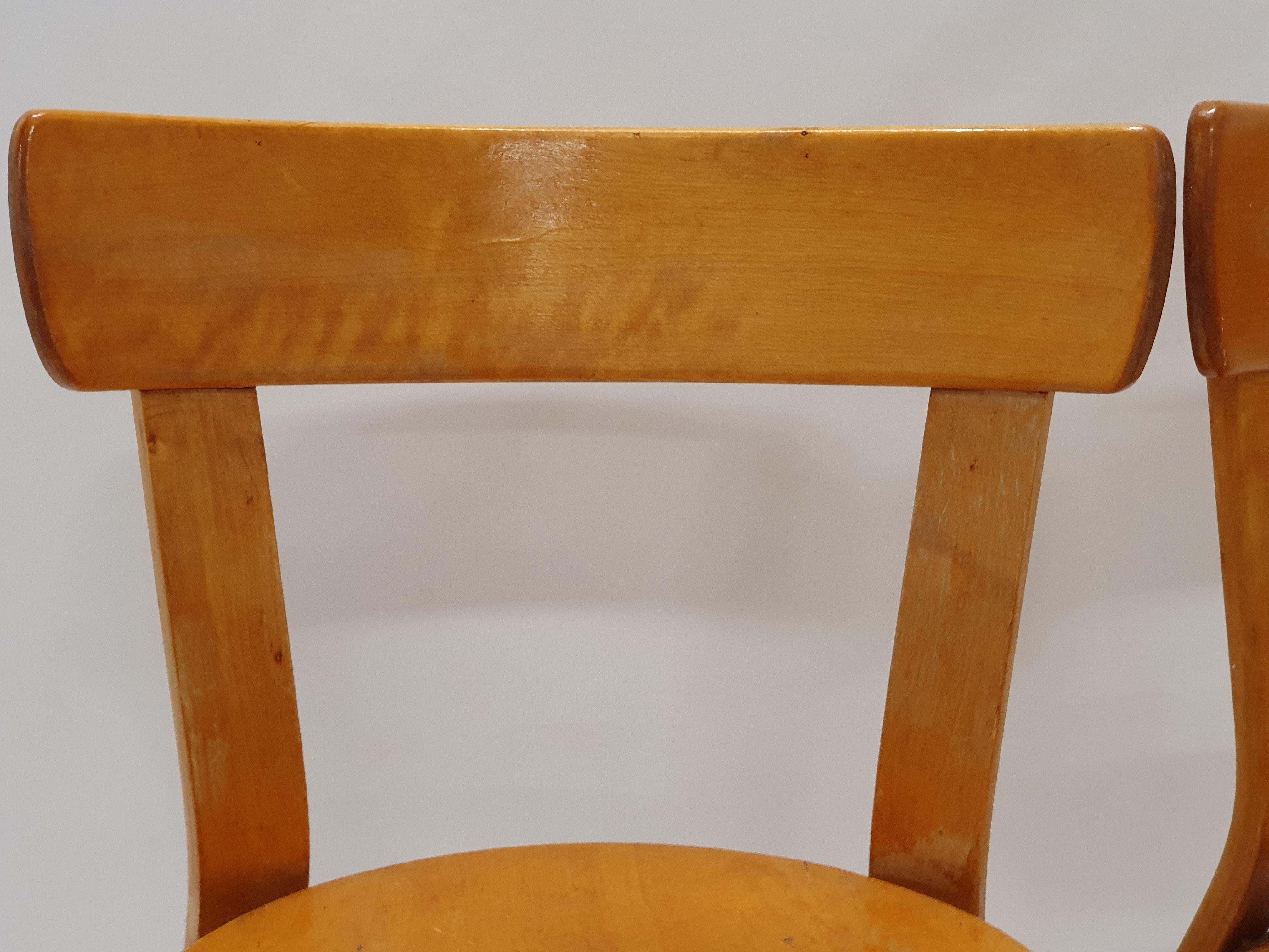 Sedie 69 di Alvar Aalto by Artek 1950s in vendita 5