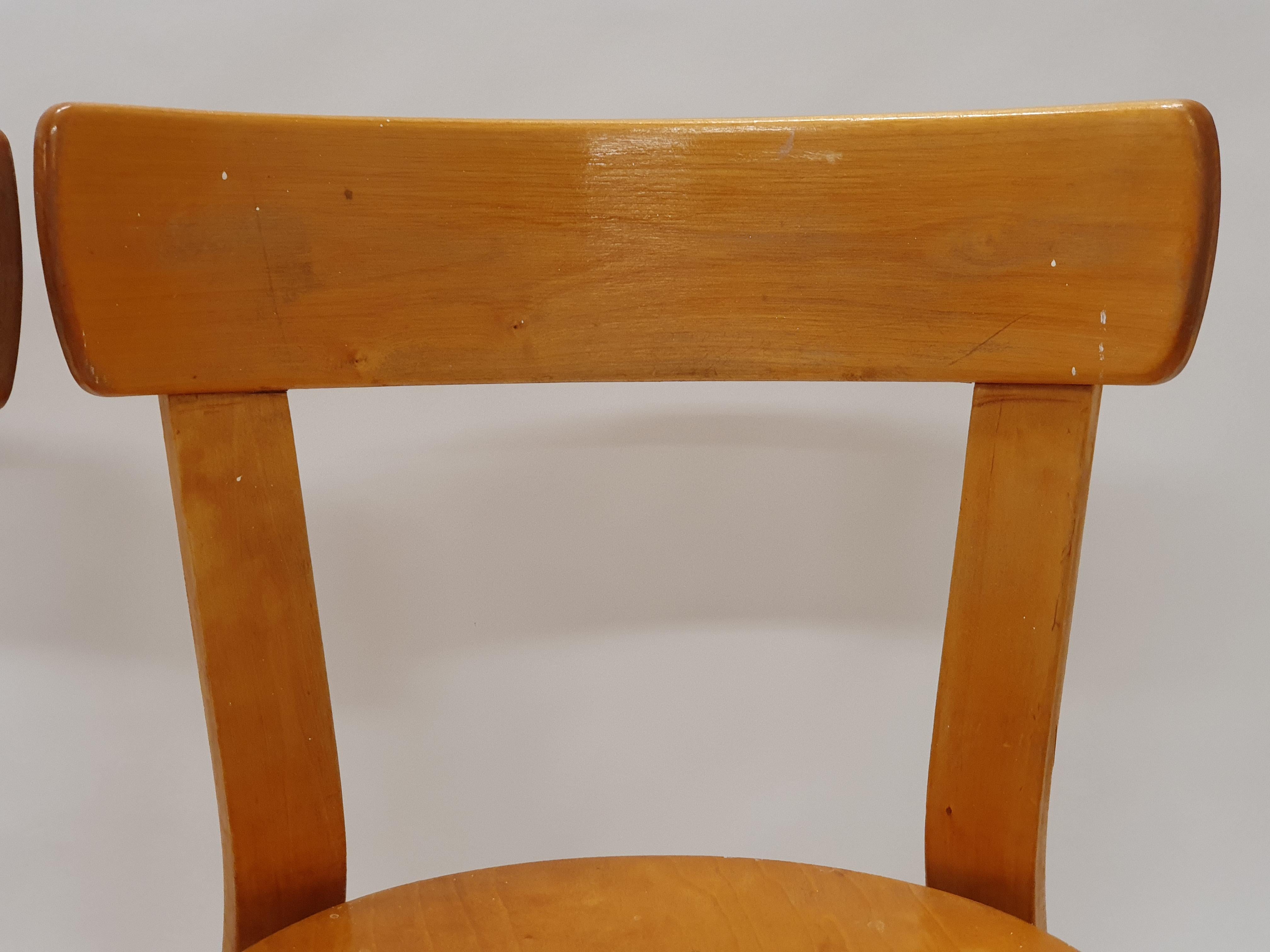 Sedie 69 di Alvar Aalto by Artek 1950s in vendita 6