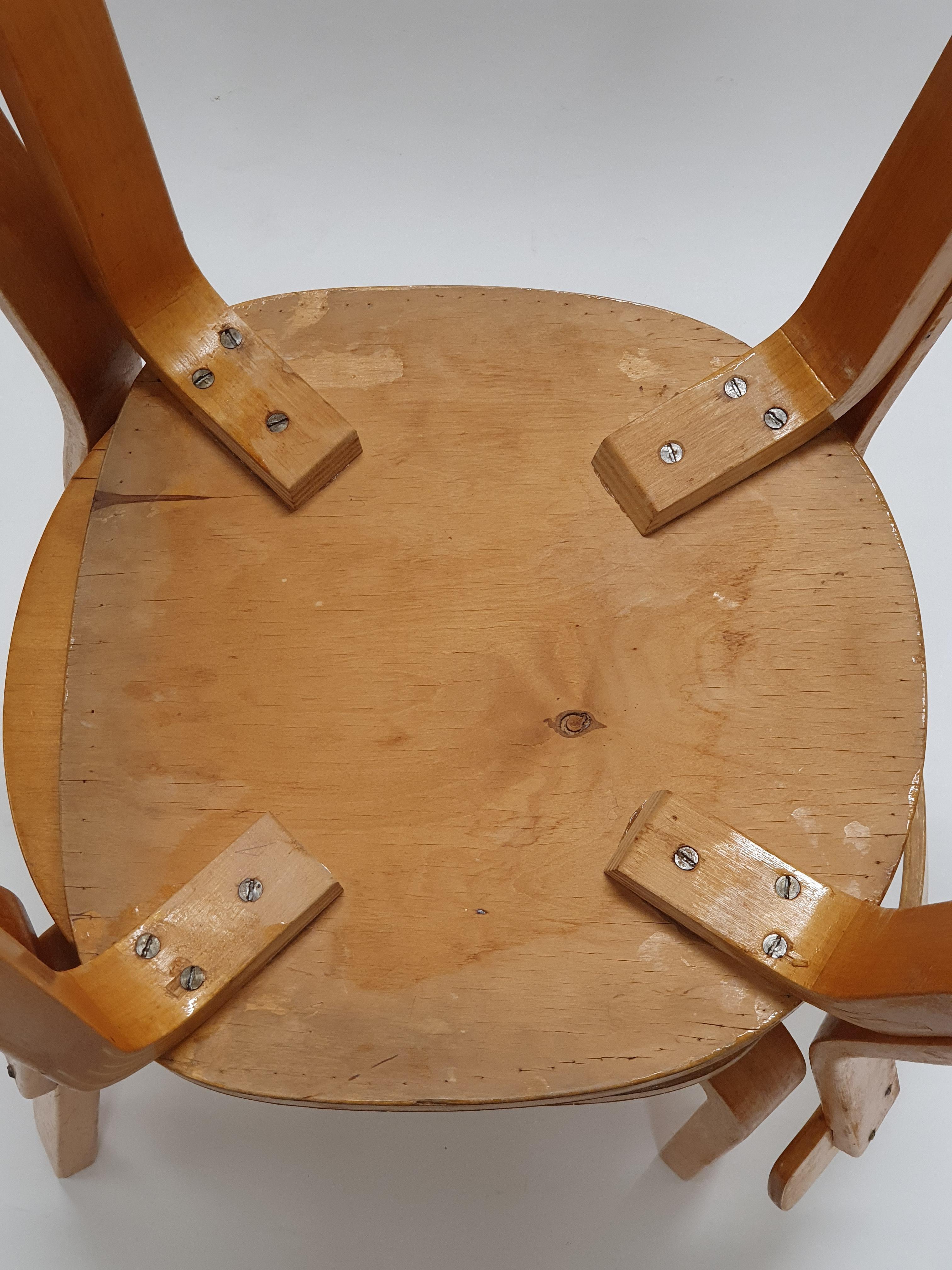 Sedie 69 di Alvar Aalto by Artek 1950s in vendita 7