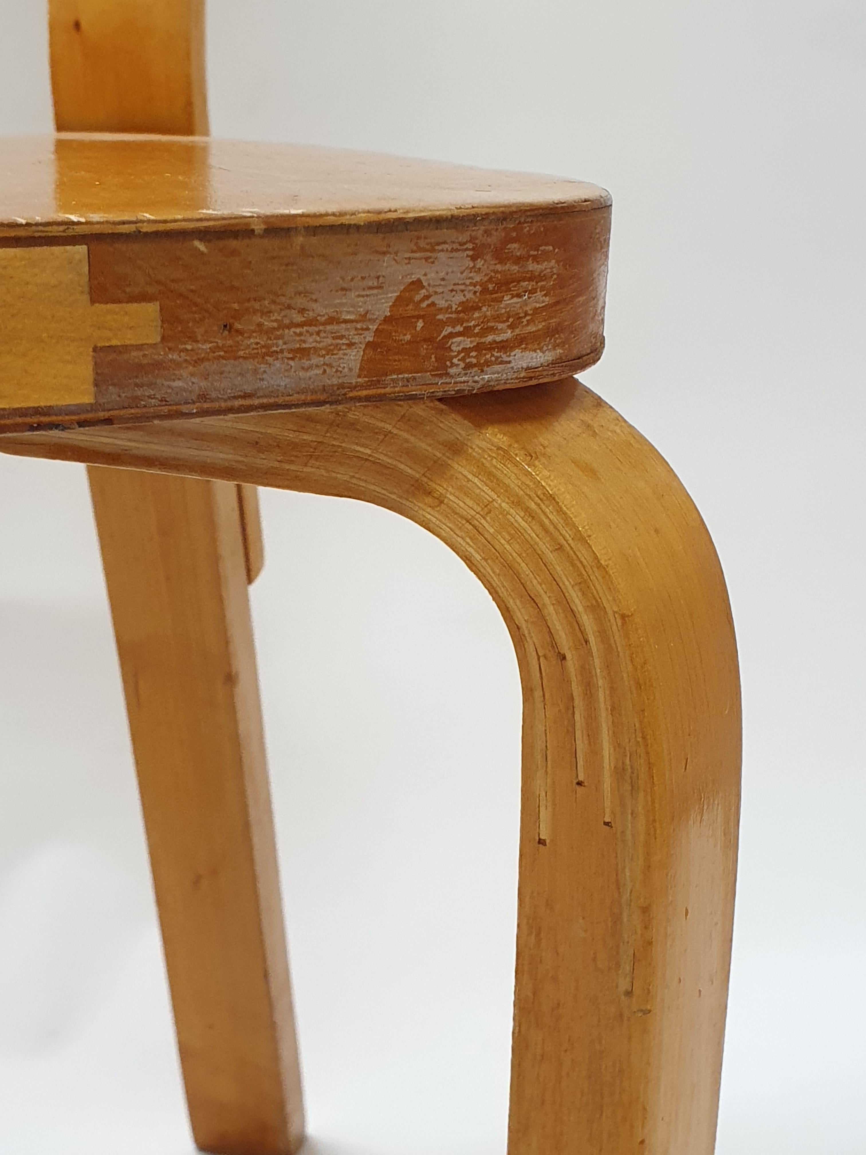 Betulla Sedie 69 di Alvar Aalto by Artek 1950s in vendita