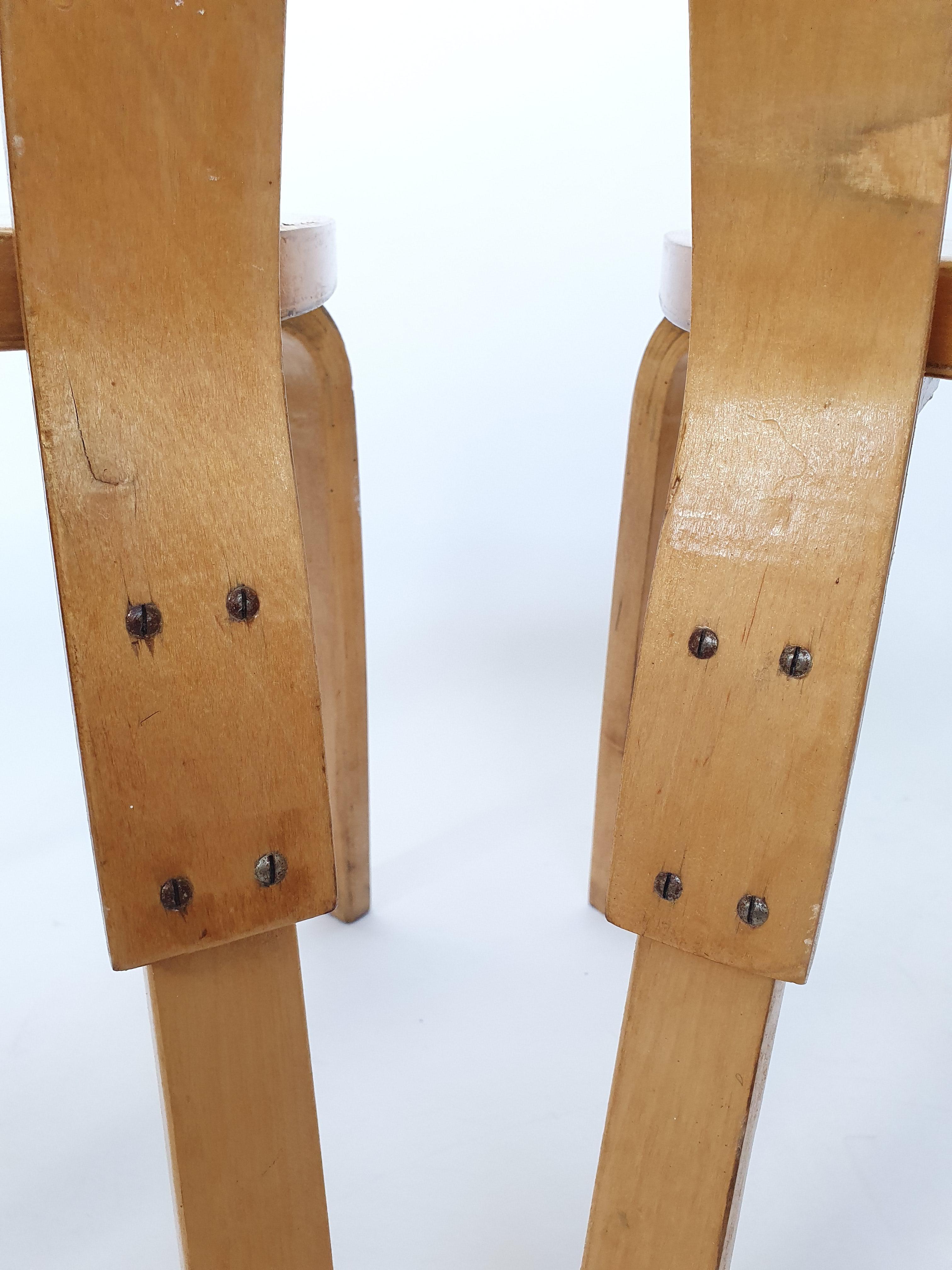 Sedie Alvar Aalto Artek A65 anni '50 in vendita 7