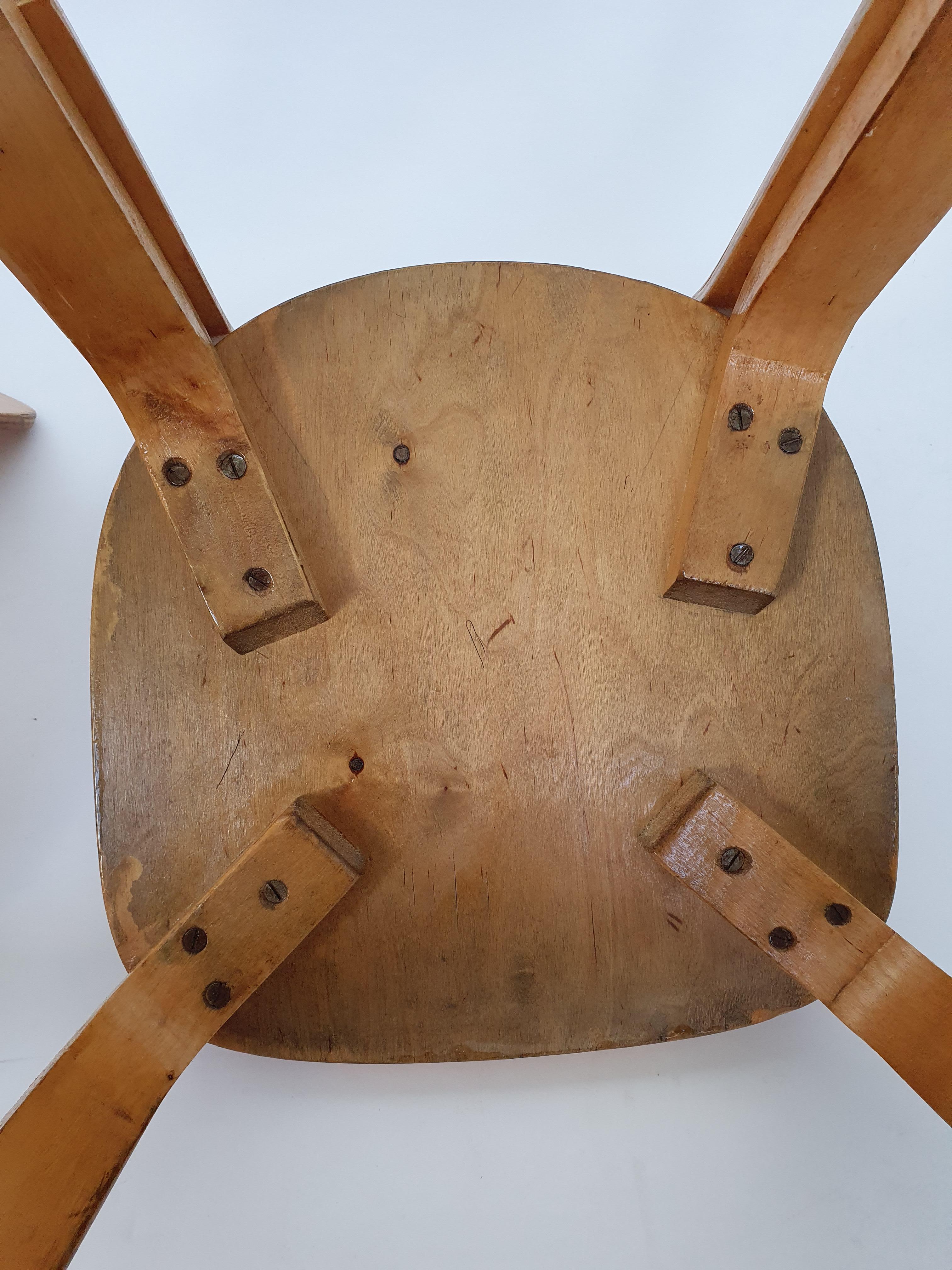 Sedie Alvar Aalto Artek A65 anni '50 in vendita 8