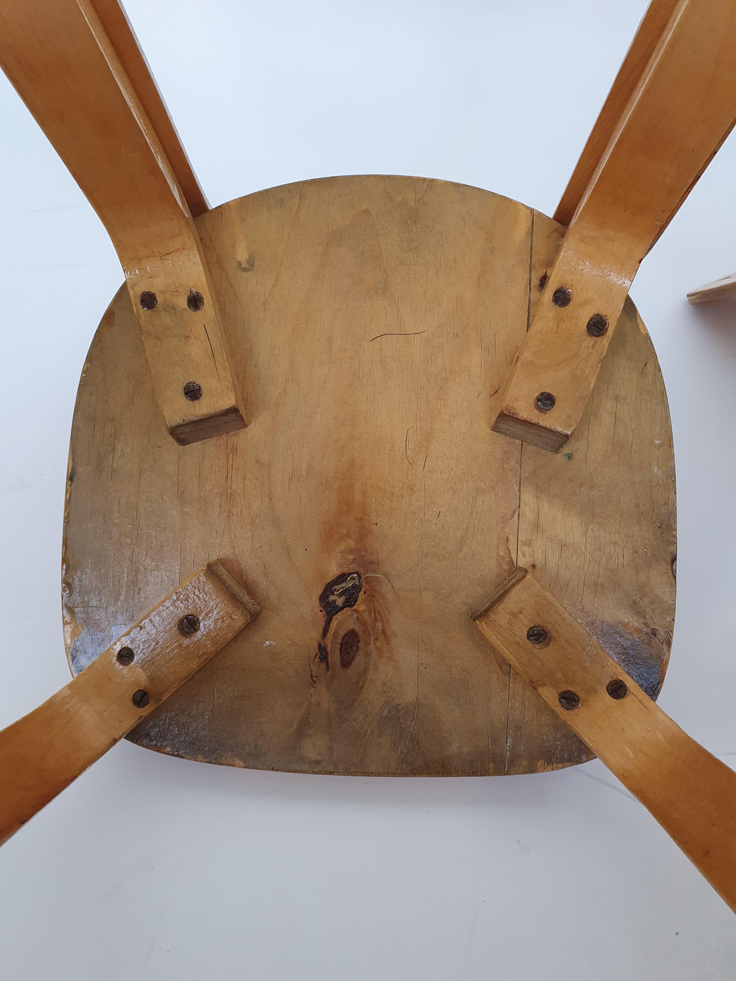 Sedie Alvar Aalto Artek A65 anni '50 in vendita 9