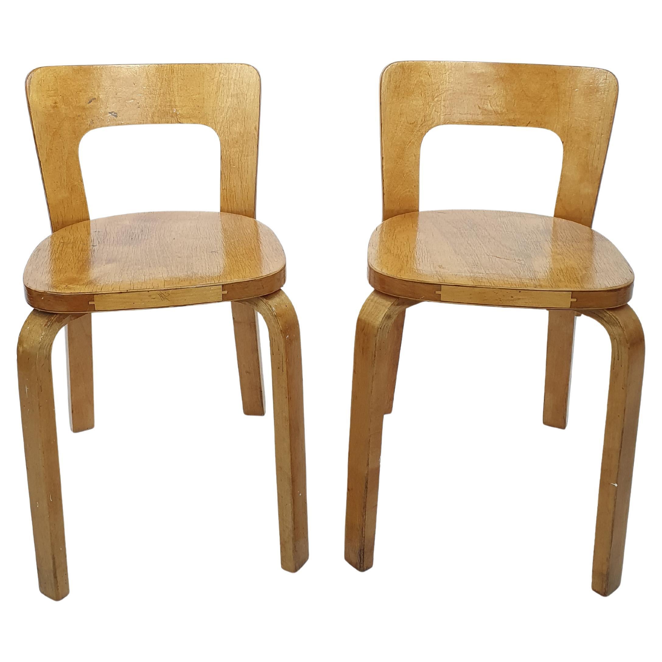 Alvar Aalto Chairs Artek A65 1950s