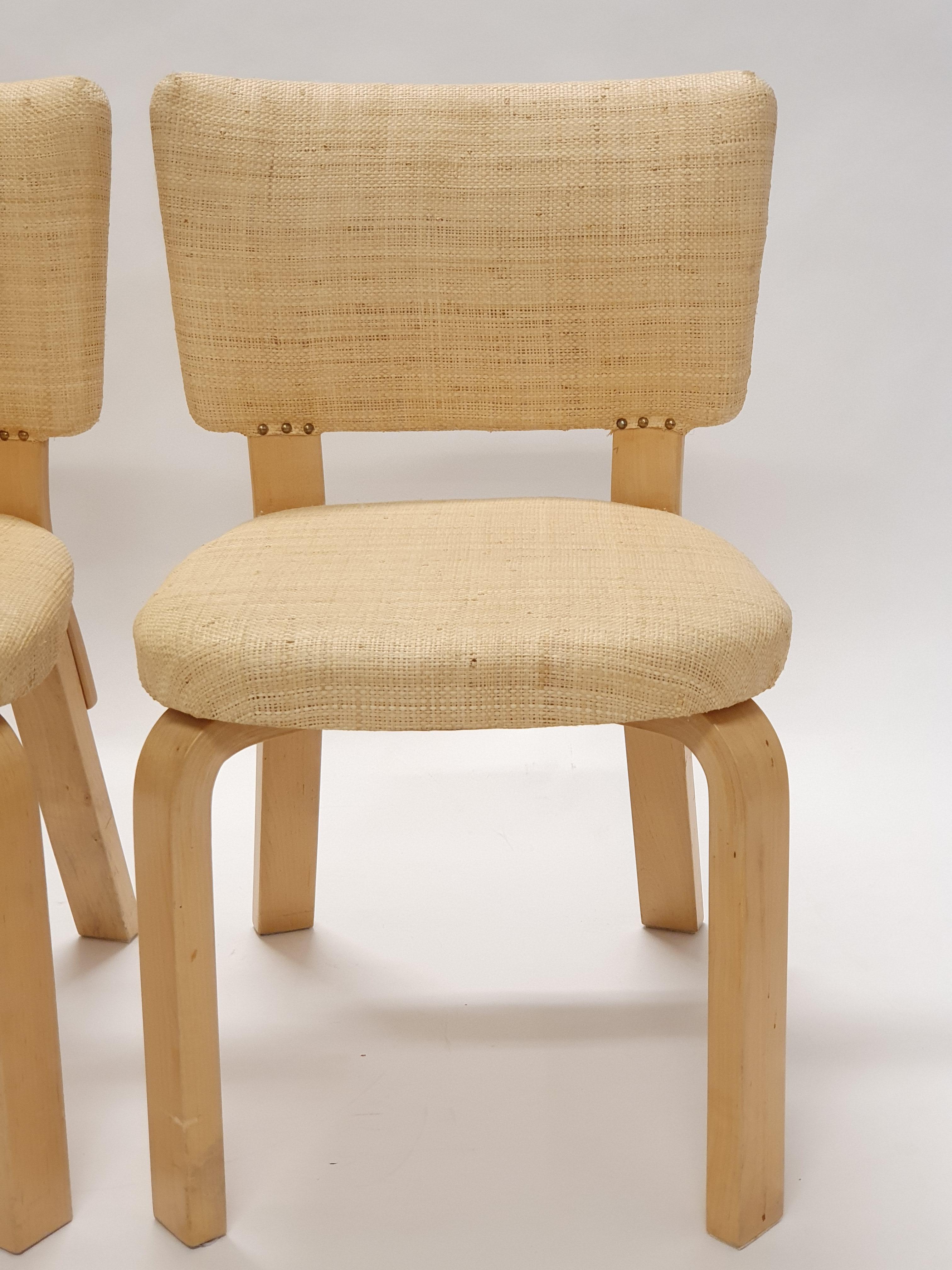 Scandinavian Modern Alvar Aalto chairs model 62 by Artek 2 pcs