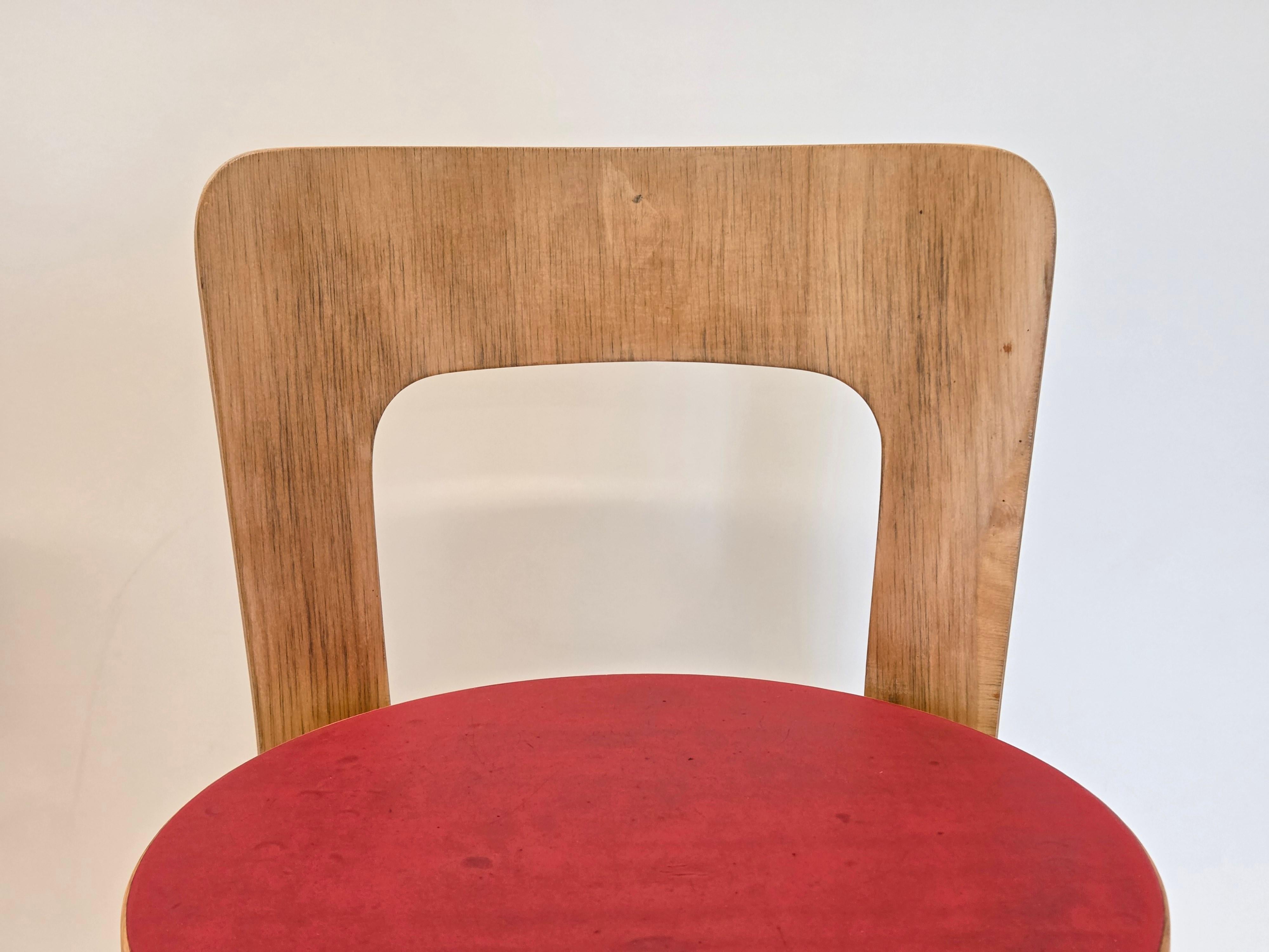 Milieu du XXe siècle Chaises Alvar Aalto+Aalto modèle 65 par Artek années 1960 en vente