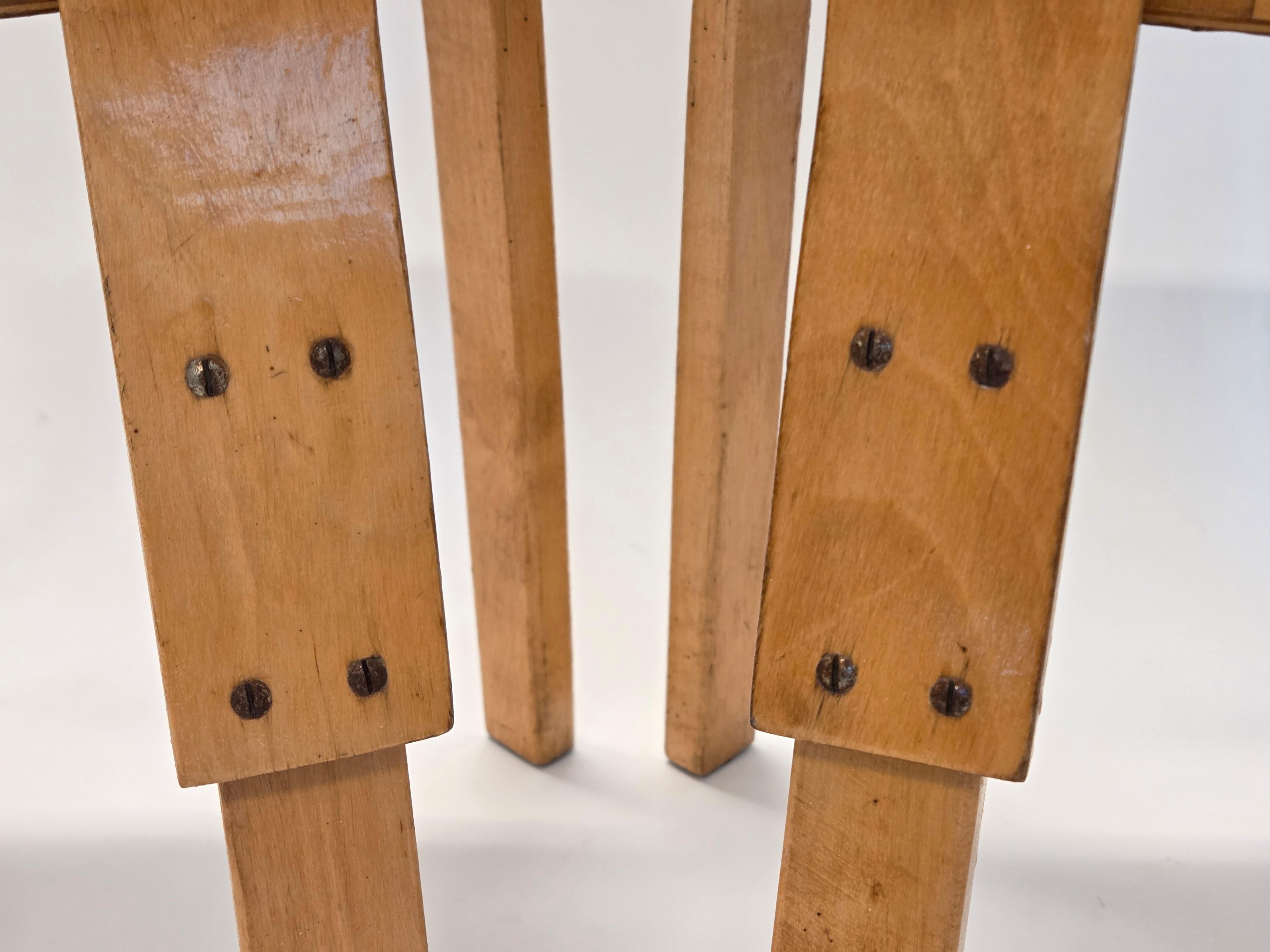 Alvar Aalto Chairs model A65 by Artek 1950s en venta 7