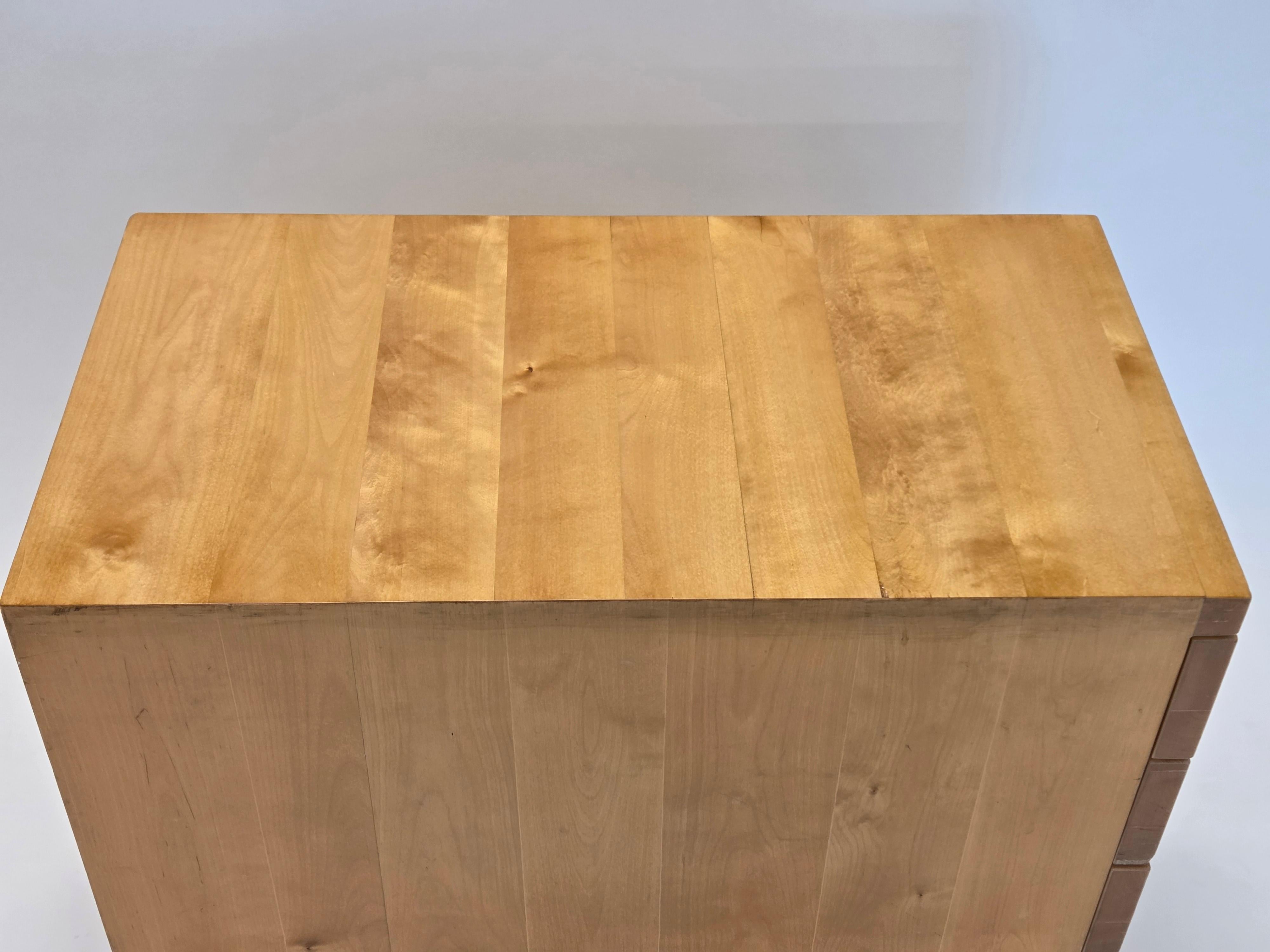 Birch Alvar Aalto Chest of Drawers Model B96 by Artek For Sale