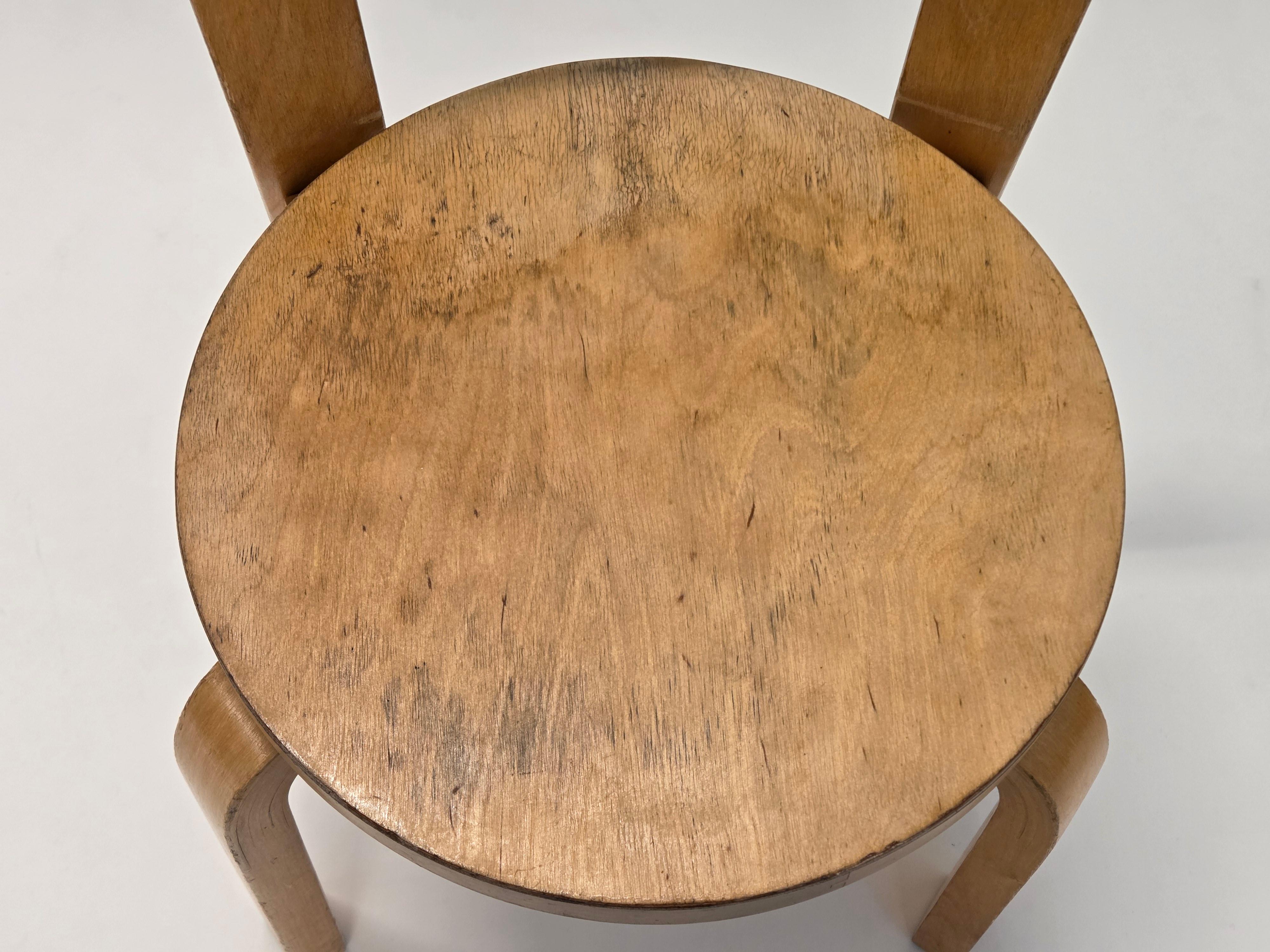 Milieu du XXe siècle Chaise d'enfant Alvar Aalto+Aalto Model No65 by Artek 1960s en vente