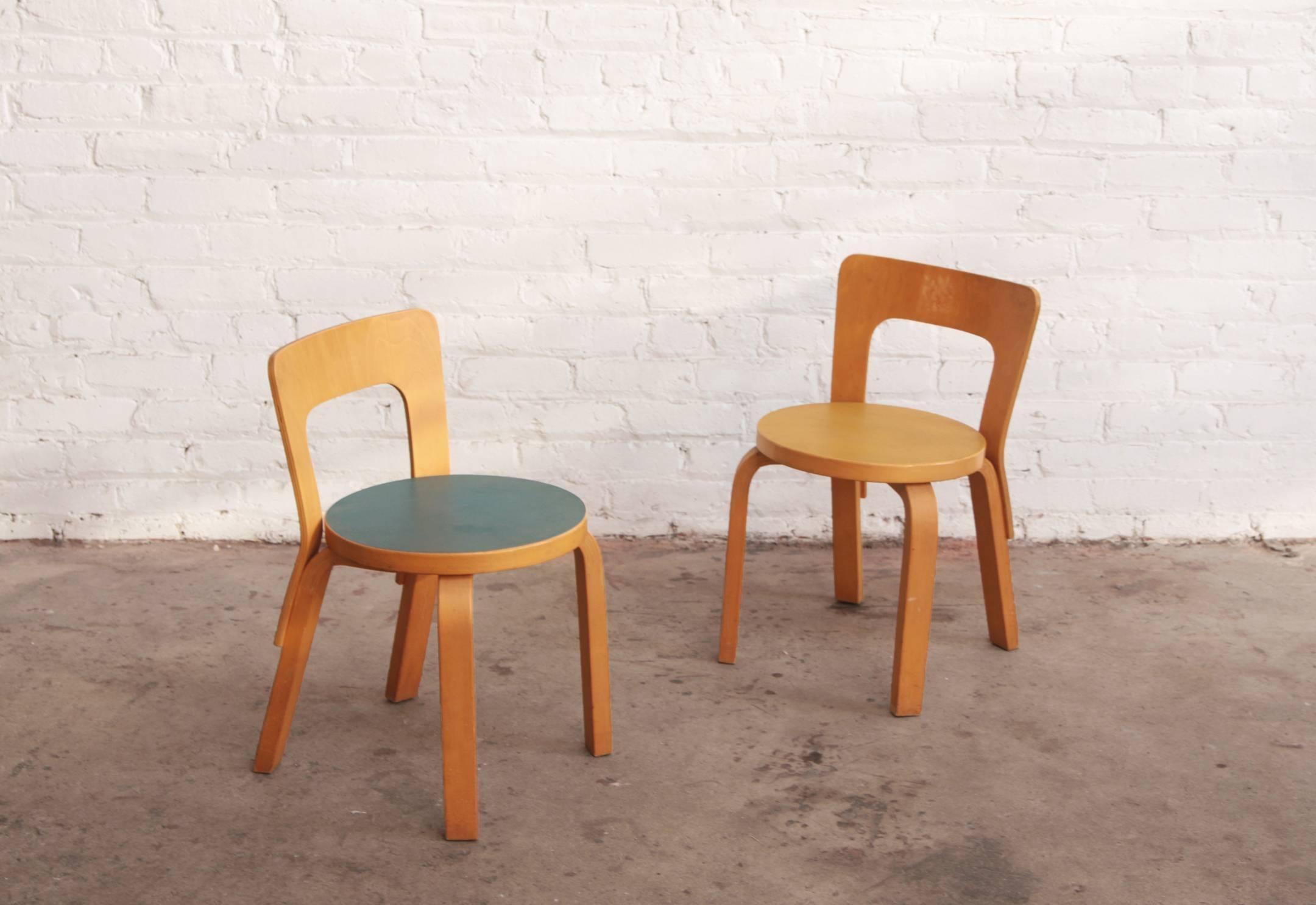 Finnish Alvar Aalto Children's Table and Chairs