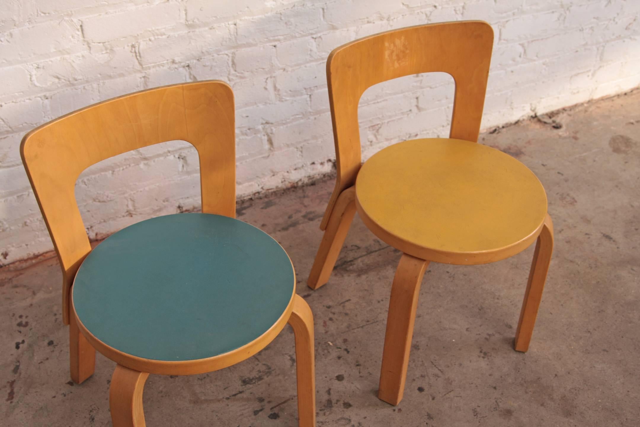 Birch Alvar Aalto Children's Table and Chairs