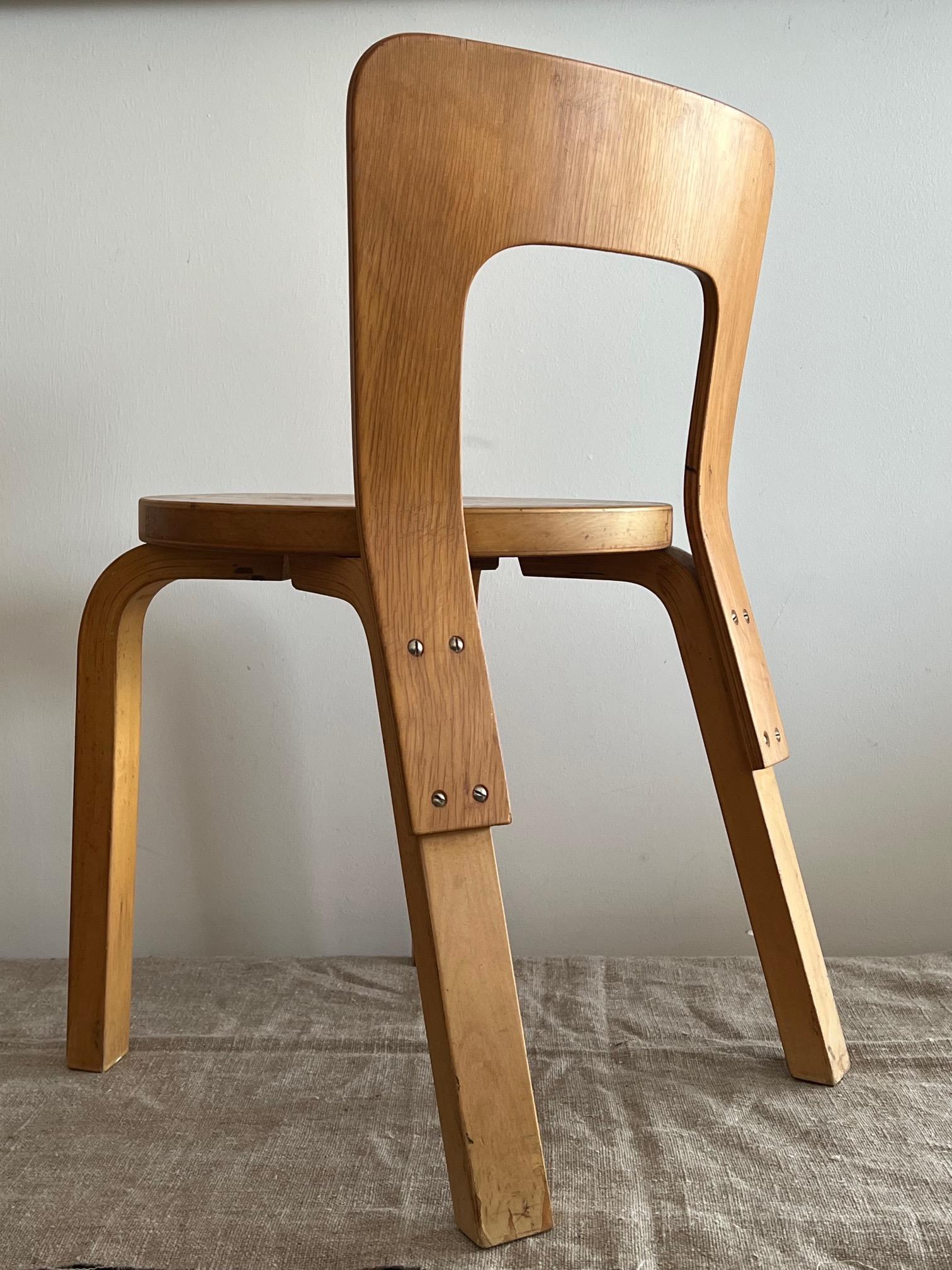 Mid-Century Modern Alvar Aalto Child's Chair N65