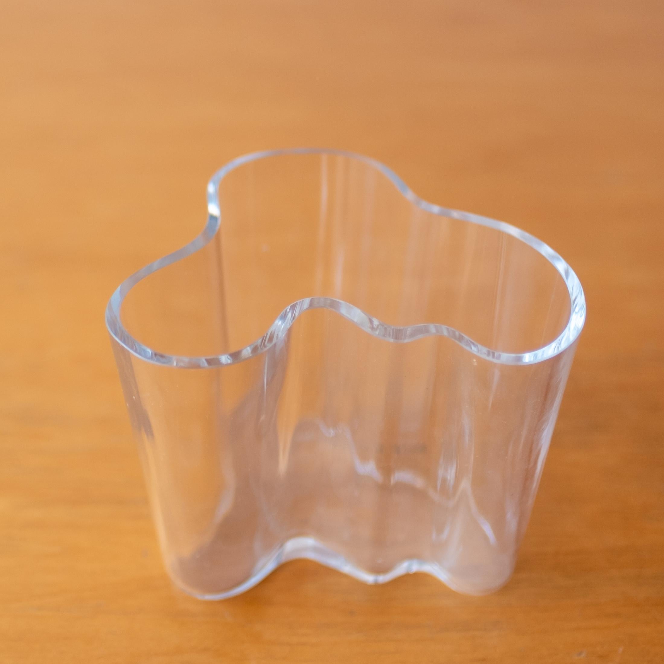 Finnish Alvar Aalto Clear Glass Amorphic 