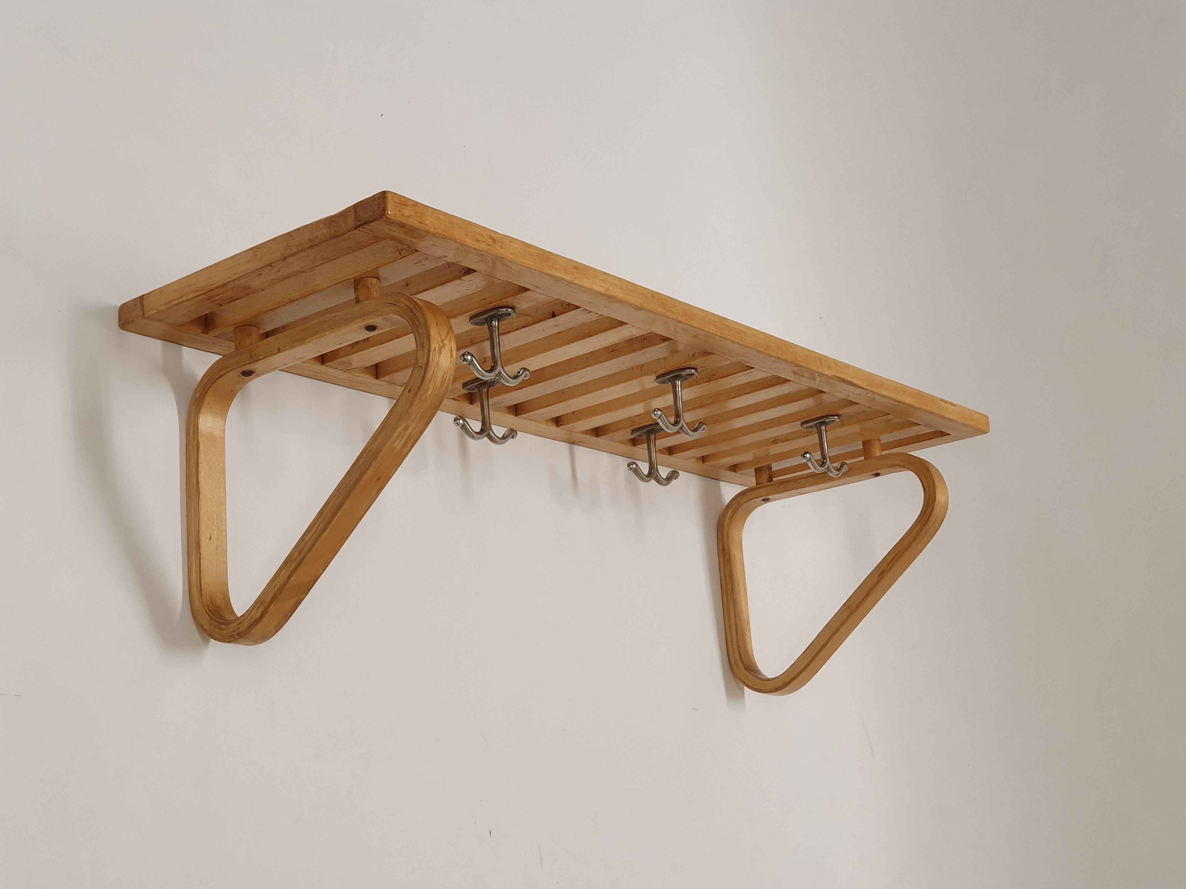 Scandinavian Modern Alvar Aalto Coat Rack 113 by Artek 1940s