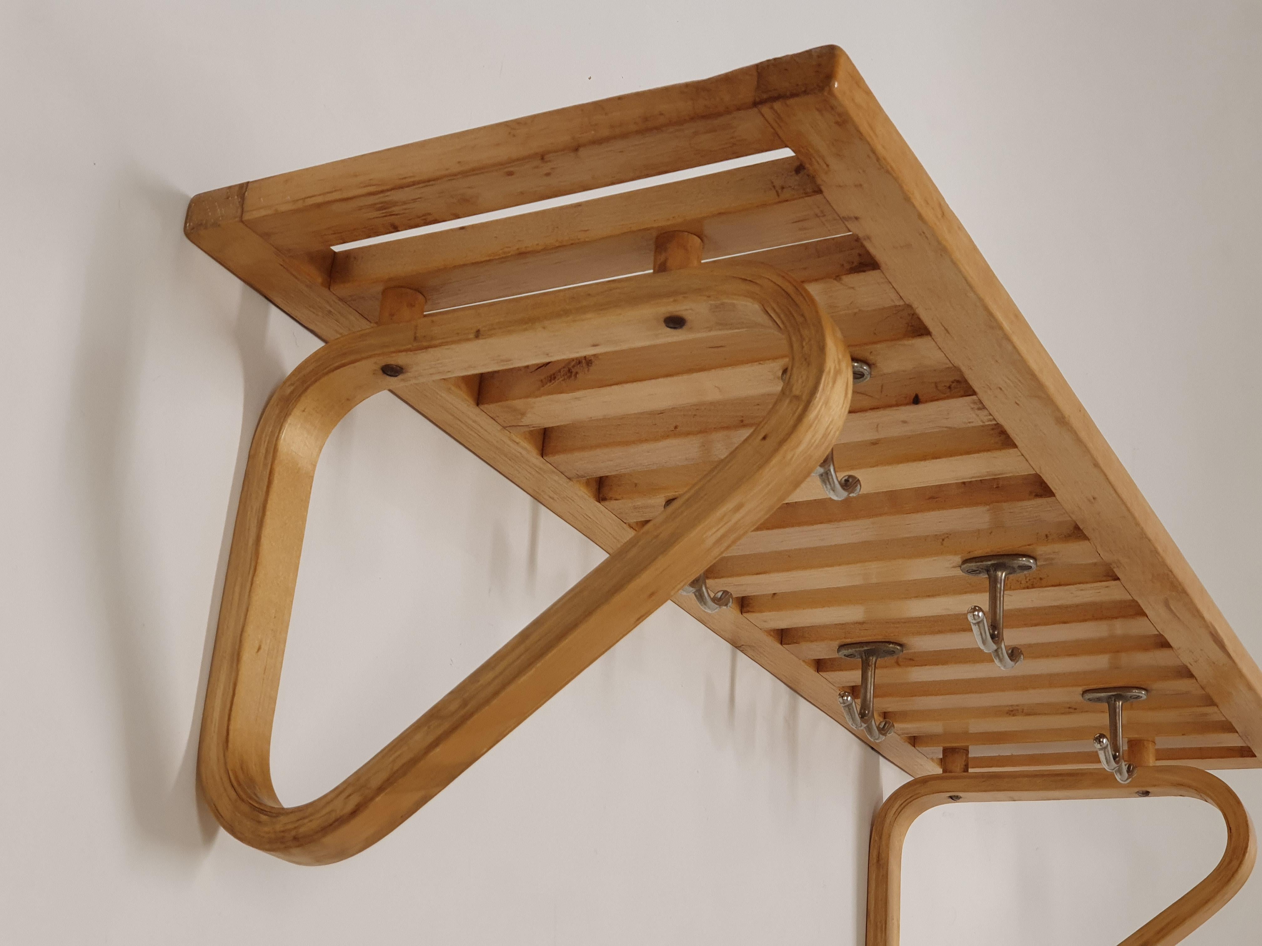 Finnish Alvar Aalto Coat Rack 113 by Artek 1940s