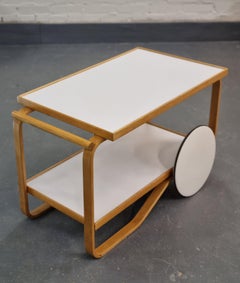 Retro Alvar Aalto Coffee or Tee Cart Model 901 for Artek