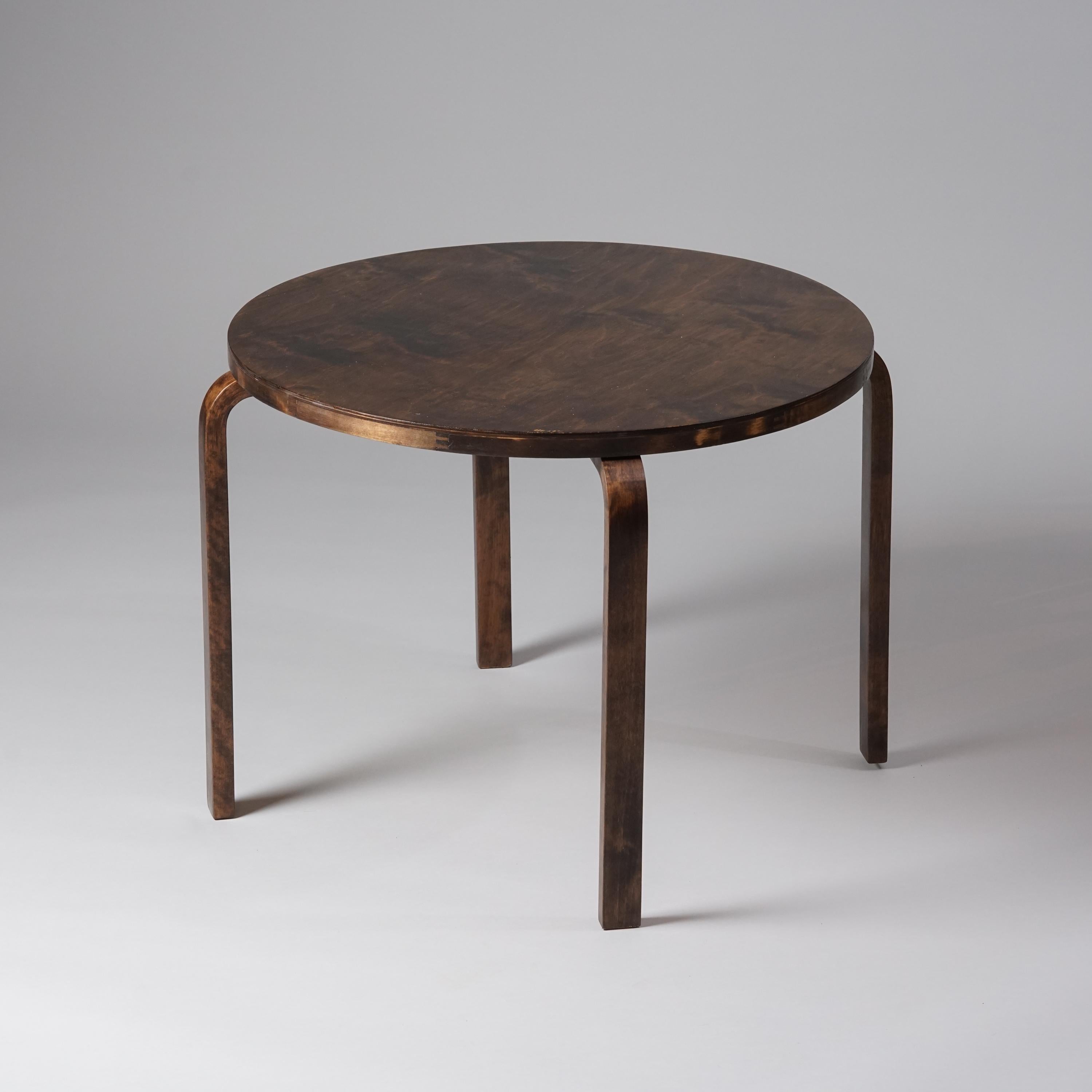 Finlandais Table basse Alvar Aalto+Aalto, Oy Huonekalu- ja Rakennustyötehdas Ab, années 1930  en vente