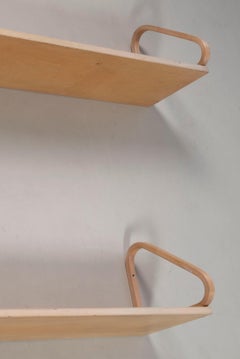 Alvar Aalto, pair of shelves model 112B for Artek