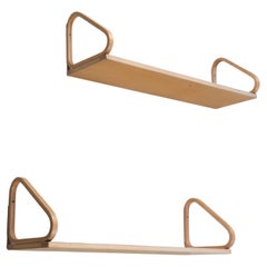 Alvar Aalto, coppia di mensole modello 112B per Artek