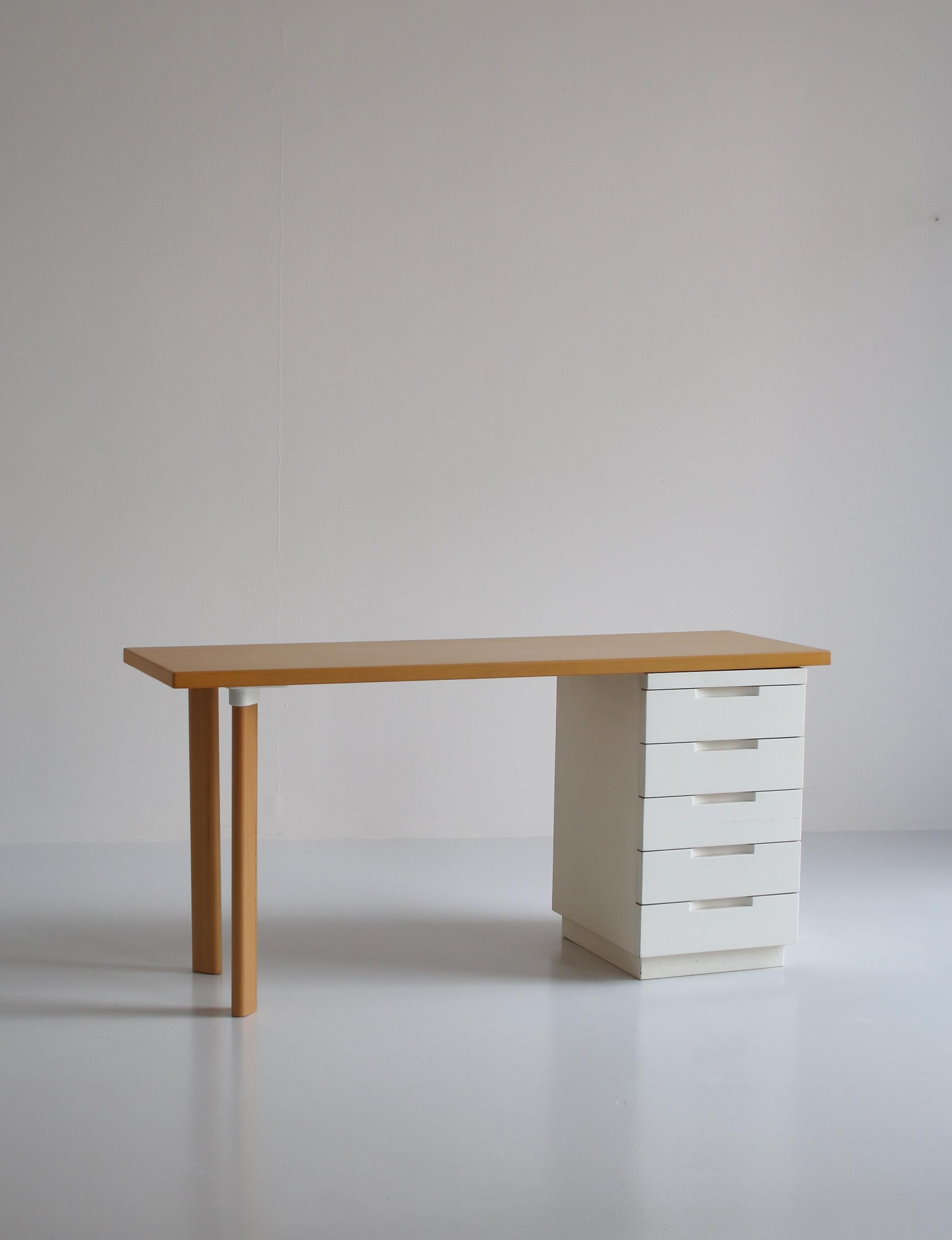 Alvar Aalto Desk and Chair Model 65, made by Artek, Finland in the 1960s 2