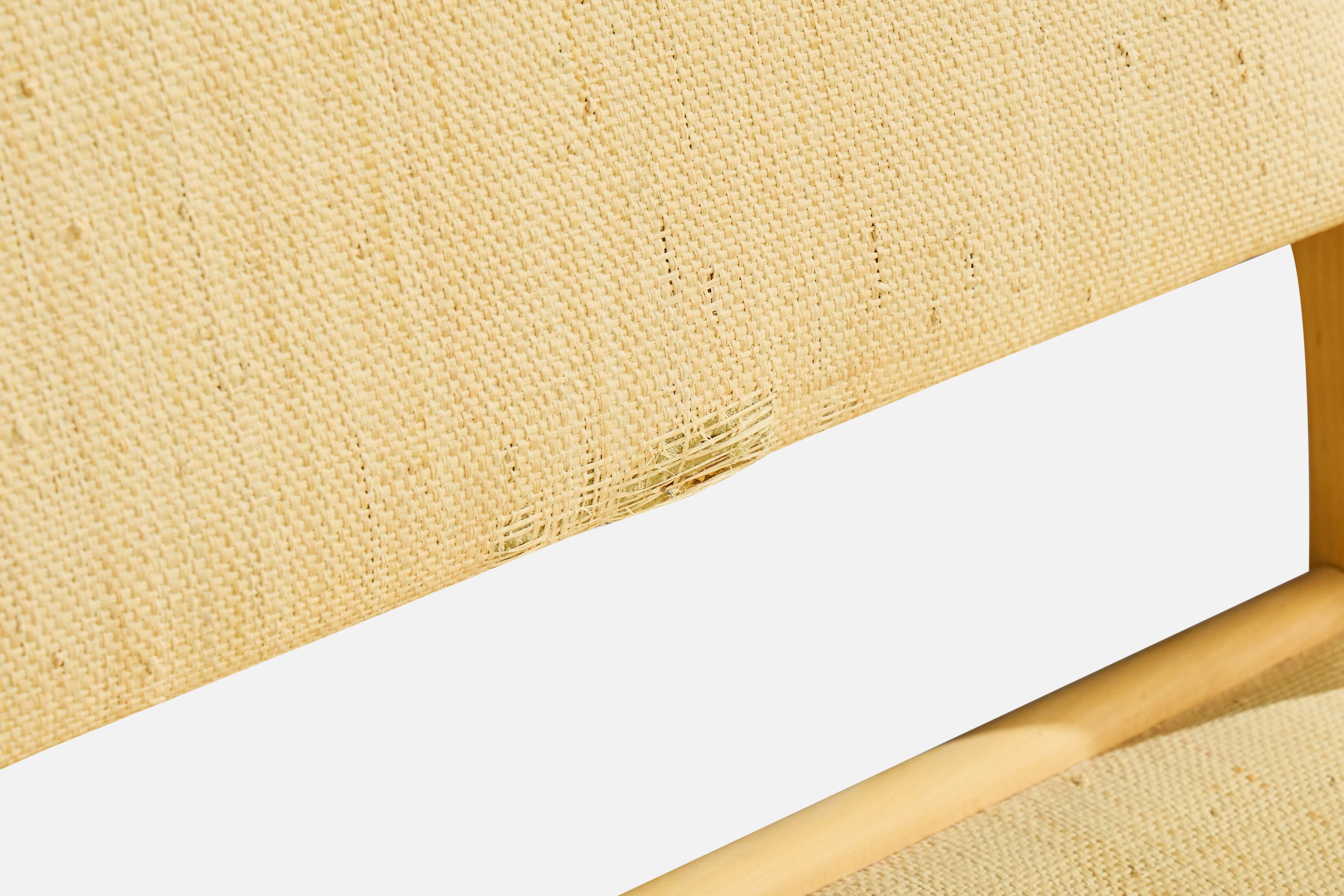 Alvar Aalto, Dining Room Chairs, Birch, Raffia, Finland, 1980s en venta 5