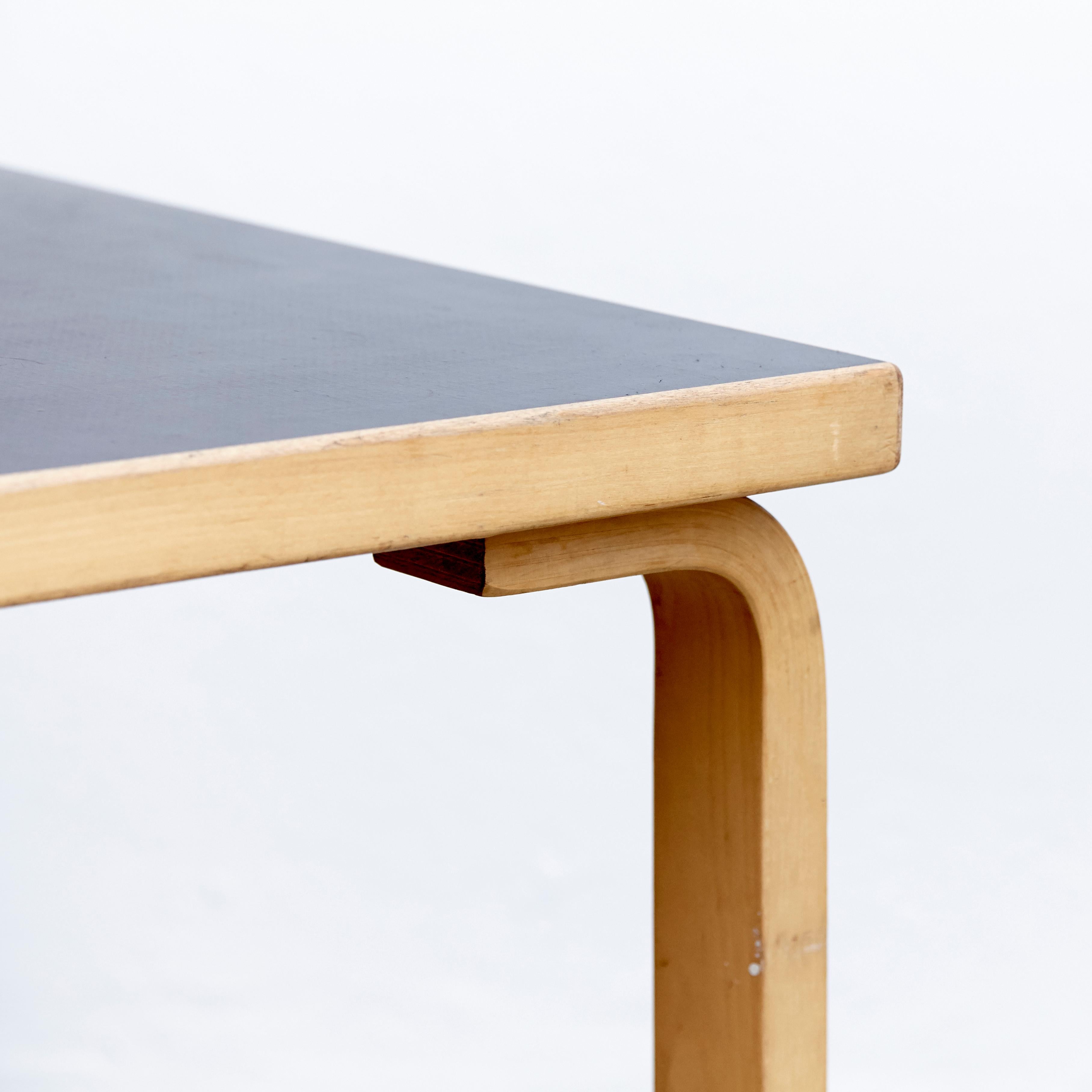 Alvar Aalto Dining Table and Four Chairs, circa 1970 6
