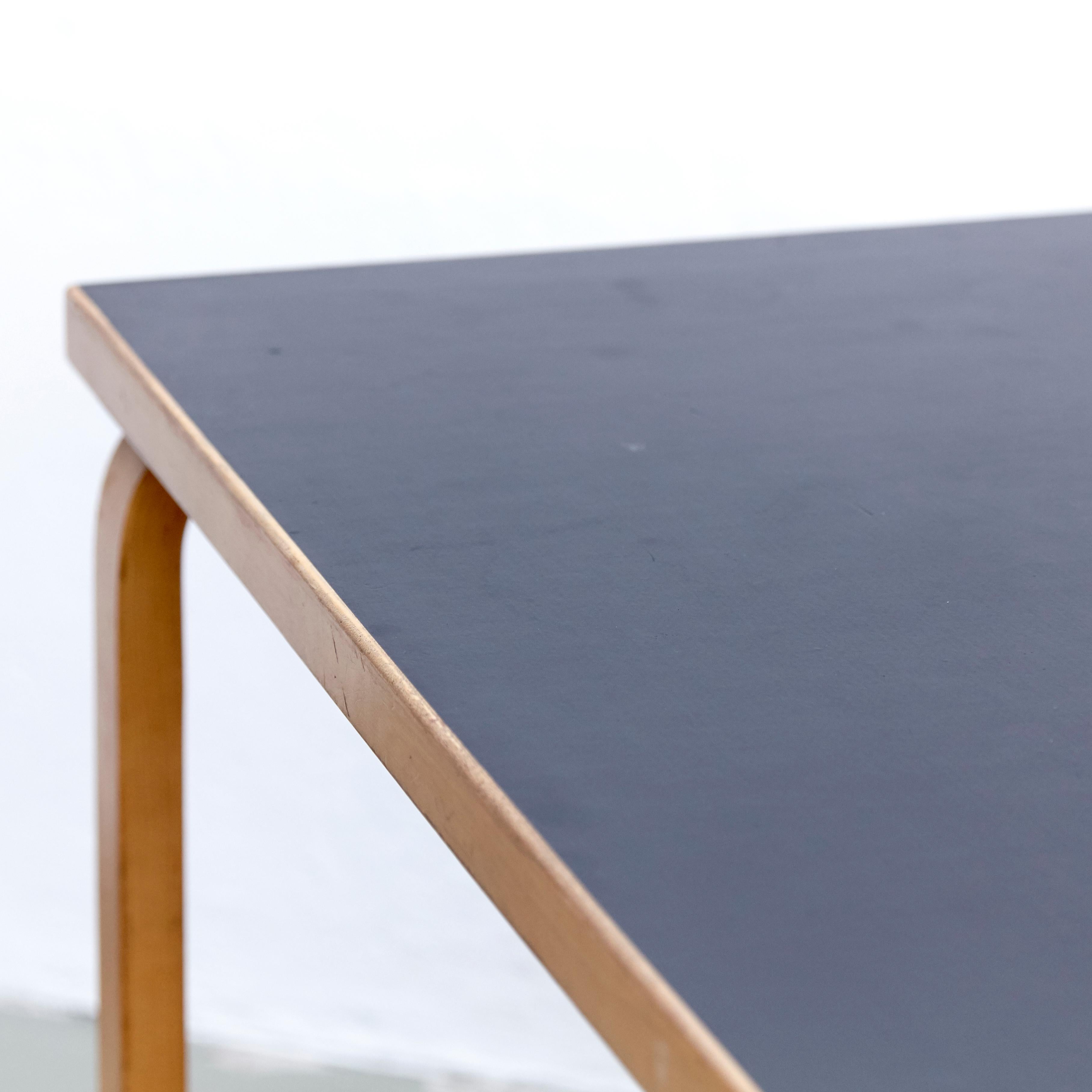 Alvar Aalto Dining Table and Four Chairs, circa 1970 7