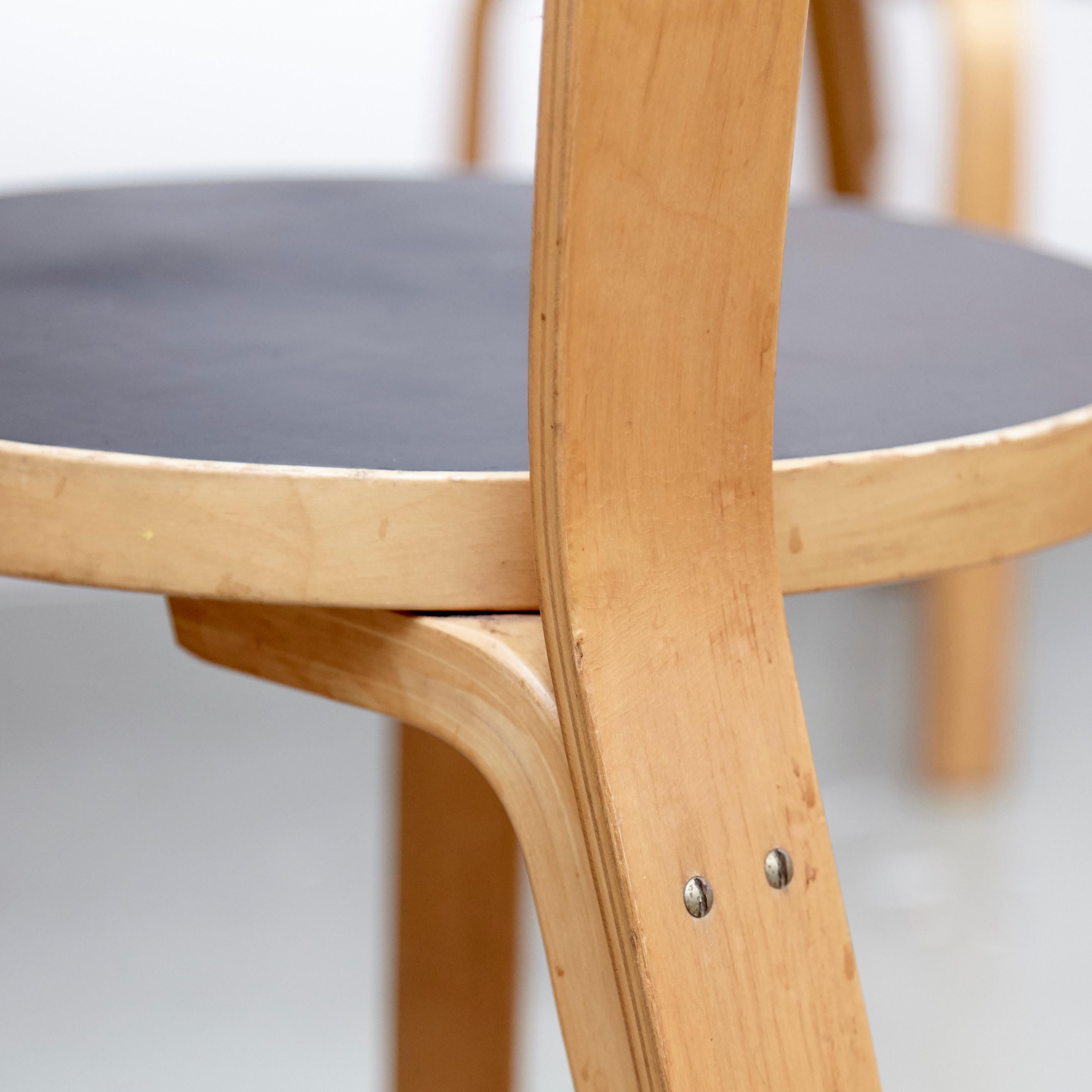 Alvar Aalto Dining Table and Four Chairs, circa 1970 11