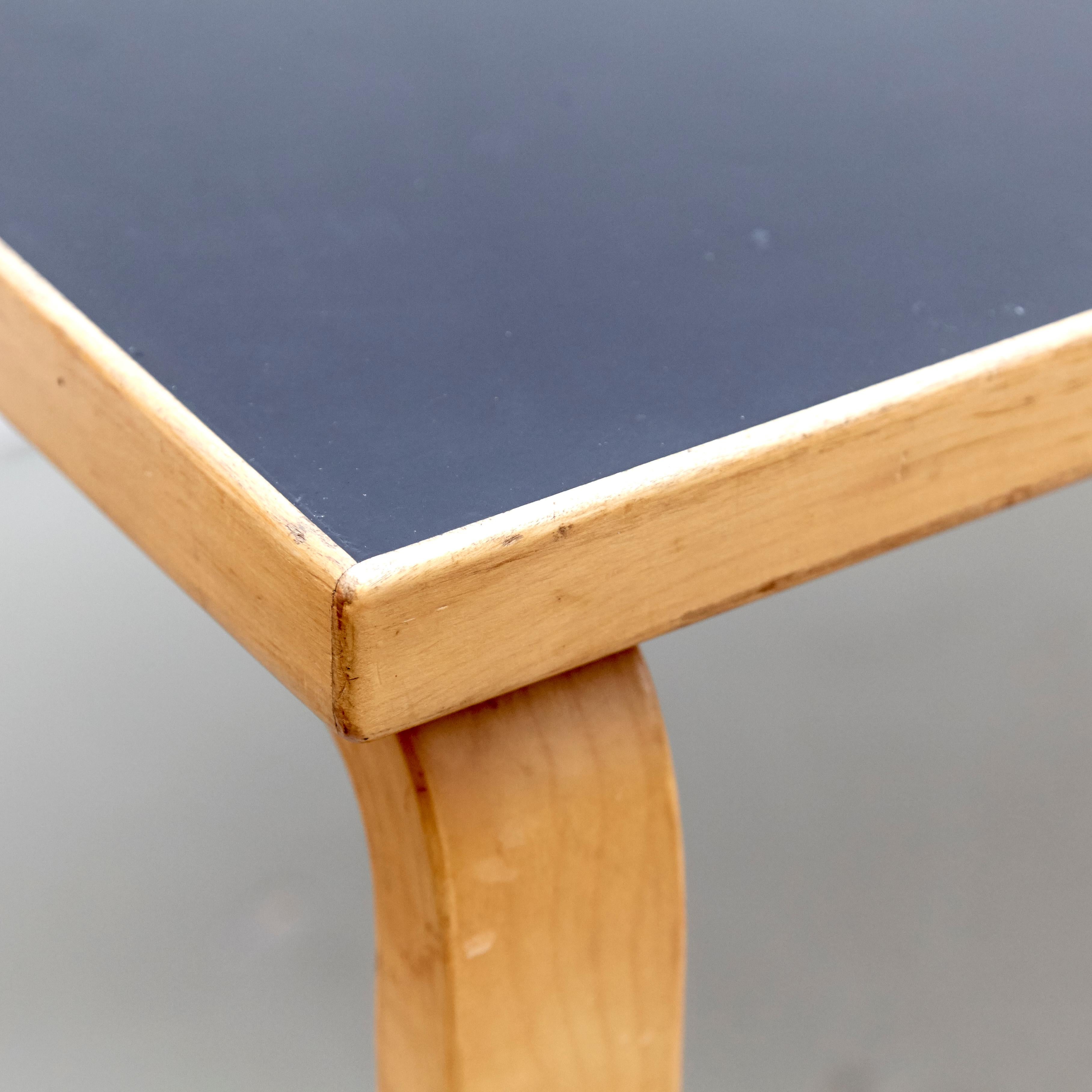Alvar Aalto Dining Table and Four Chairs, circa 1970 1
