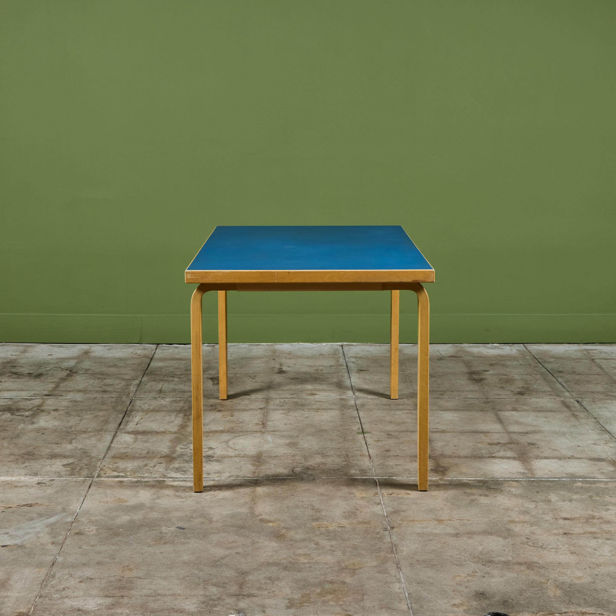 Mid-Century Modern Alvar Aalto Dining Table for Artek For Sale