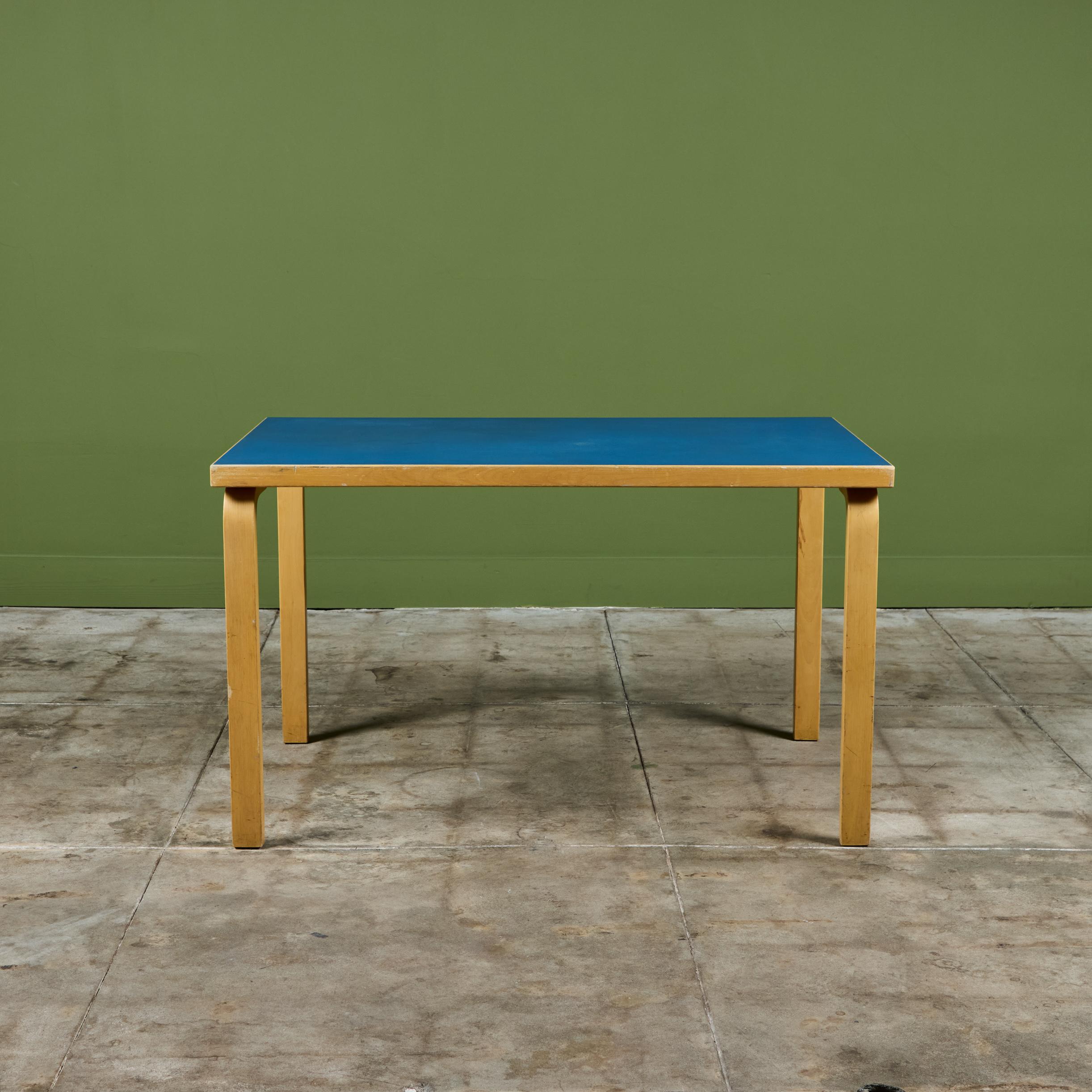 Alvar Aalto Dining Table for Artek In Good Condition For Sale In Los Angeles, CA