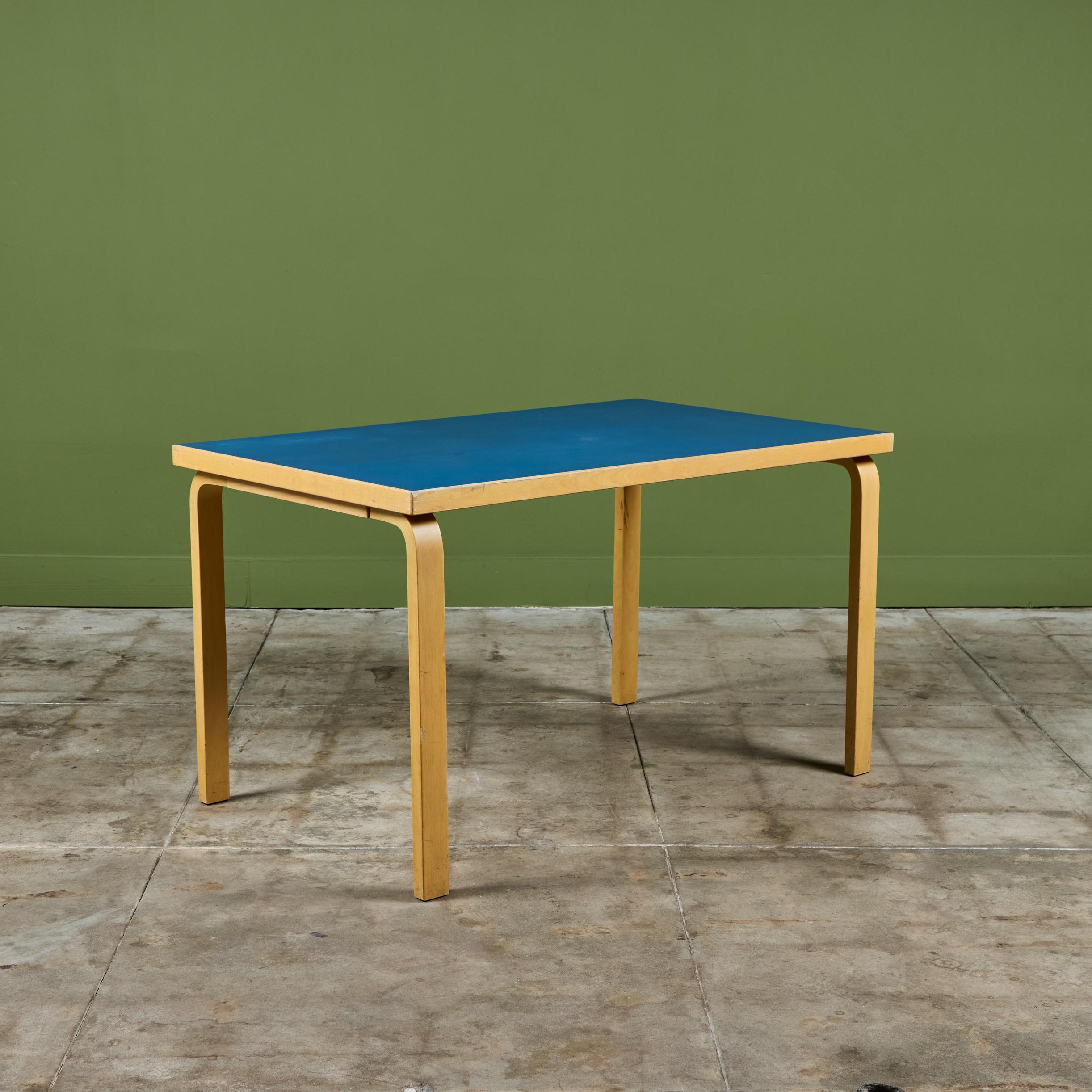 Late 20th Century Alvar Aalto Dining Table for Artek For Sale