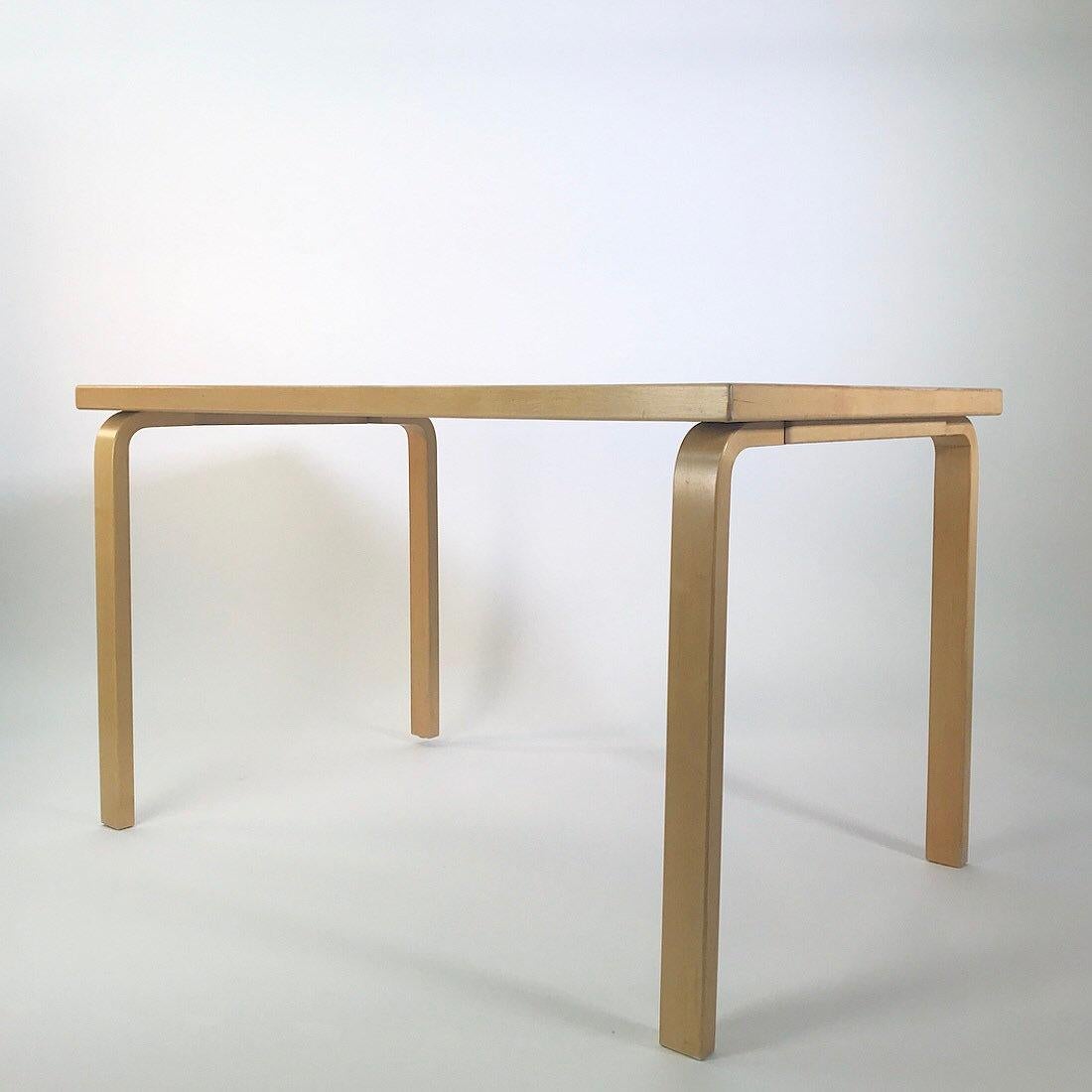 Mid-Century Modern Alvar Aalto Dining Table Made by Artek Finland, 1980s